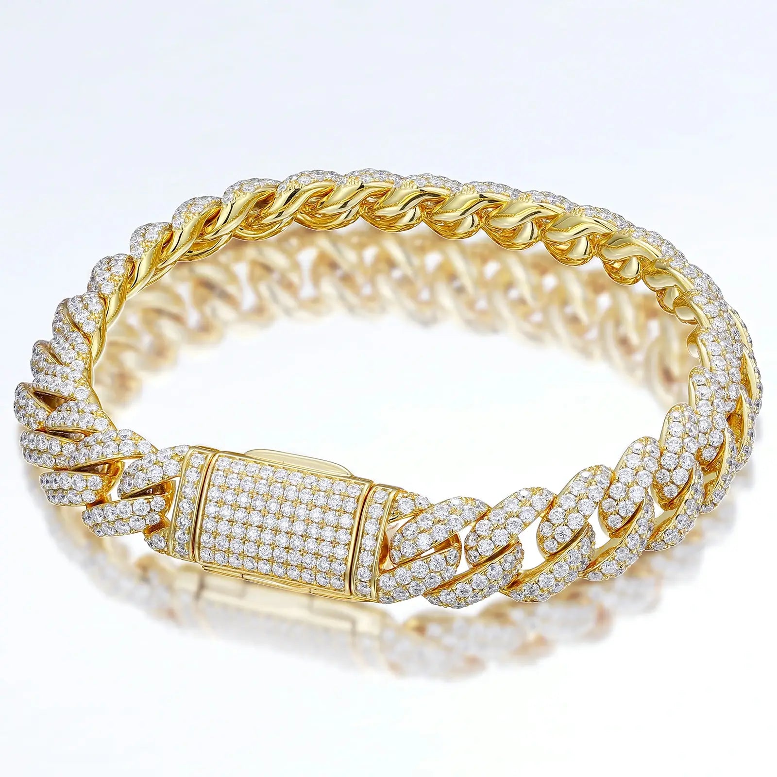 18k gold cuban bracelet
