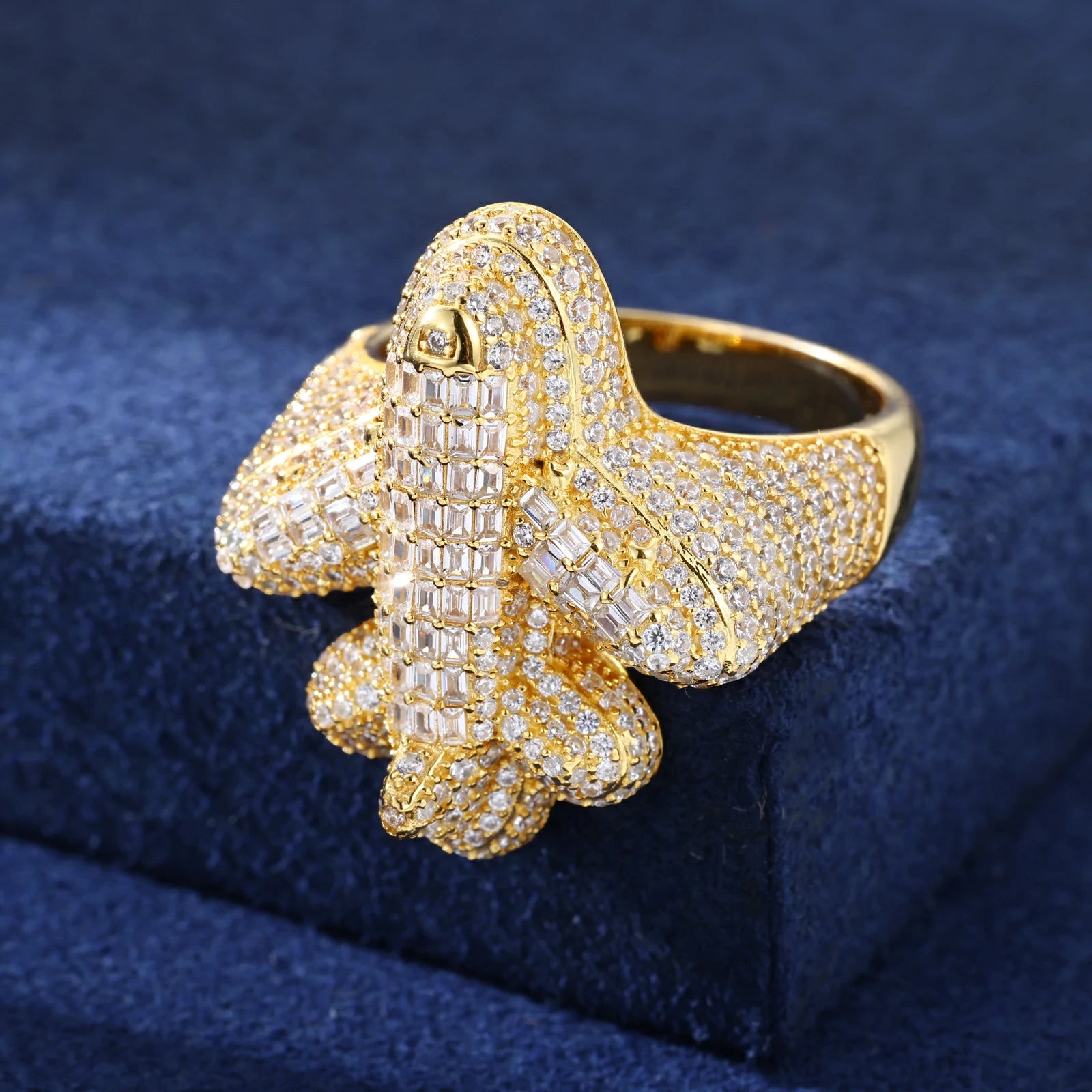 S925 Baguette Airplane Ring