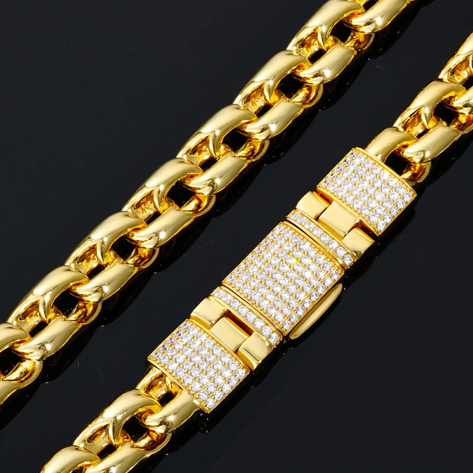 16mm Moissanite Chino Cuban Link Chain