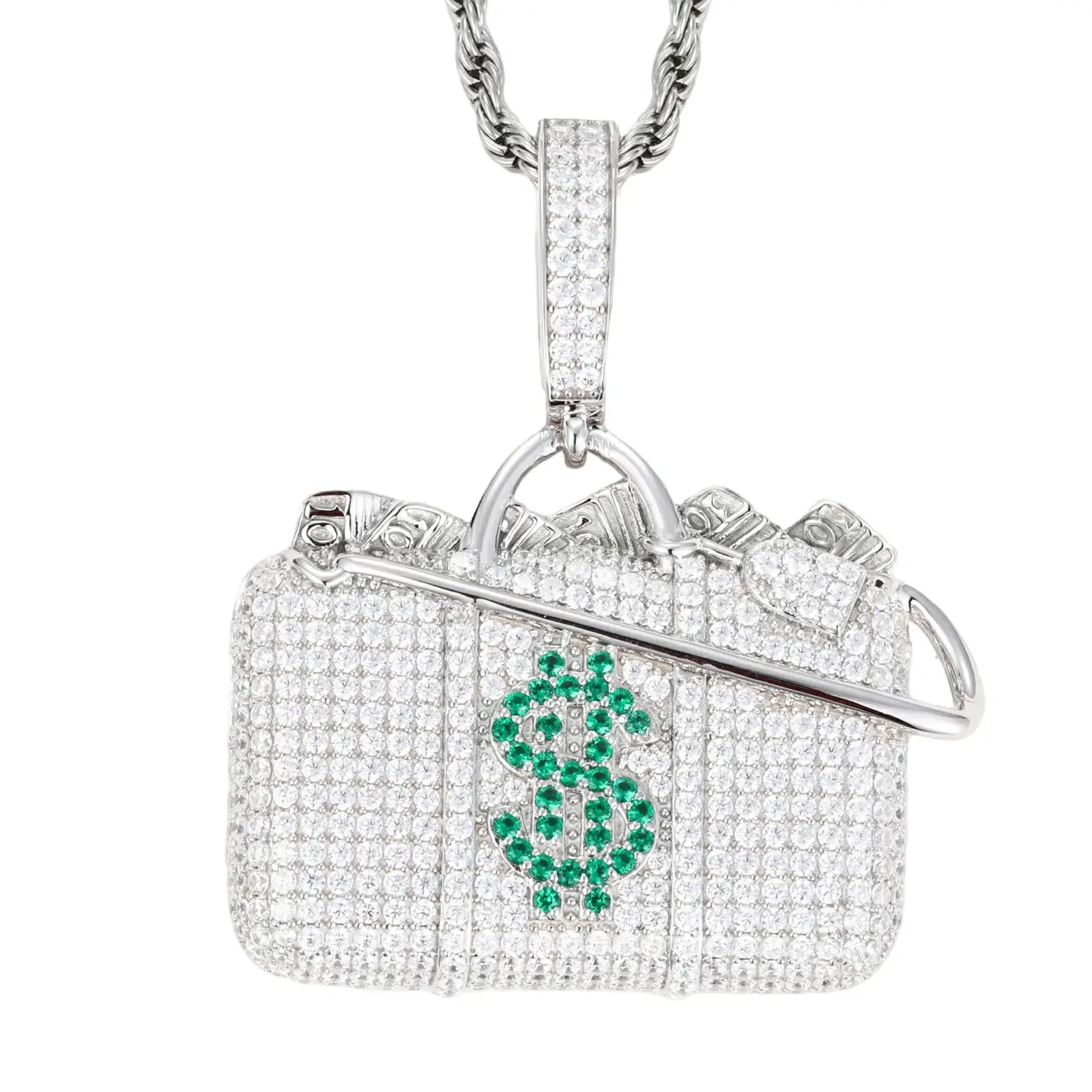 S925 Moissanite Money Box Pendant