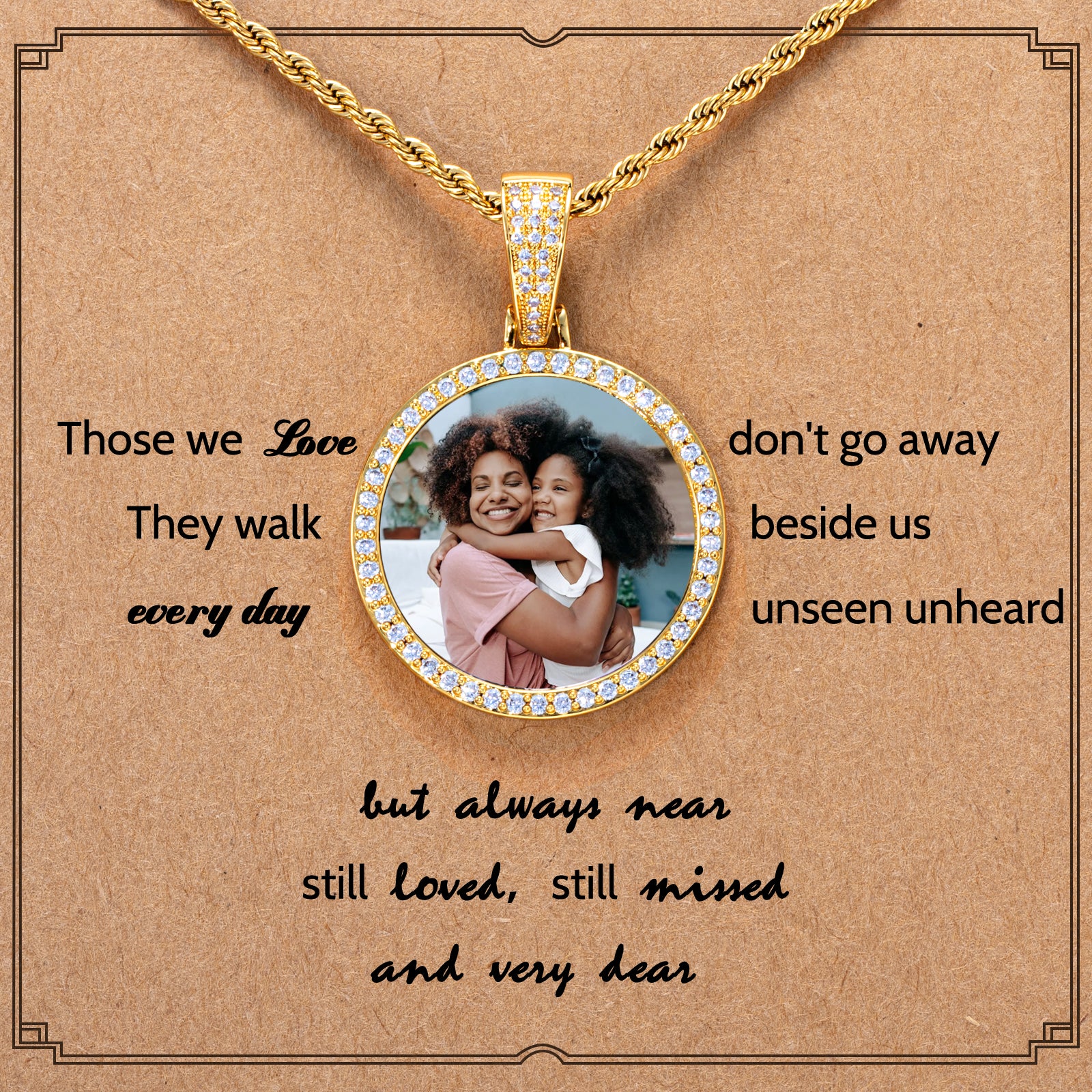 45mm Round Custom Photo Pendant