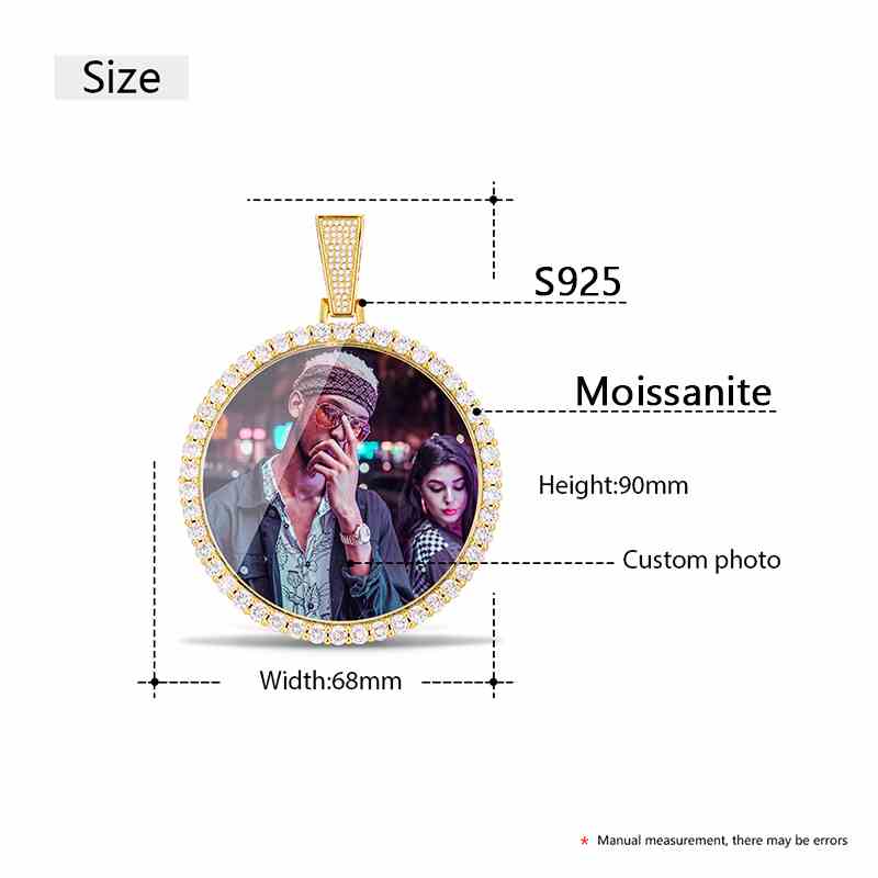 68mm Round Custom Photo Pendant