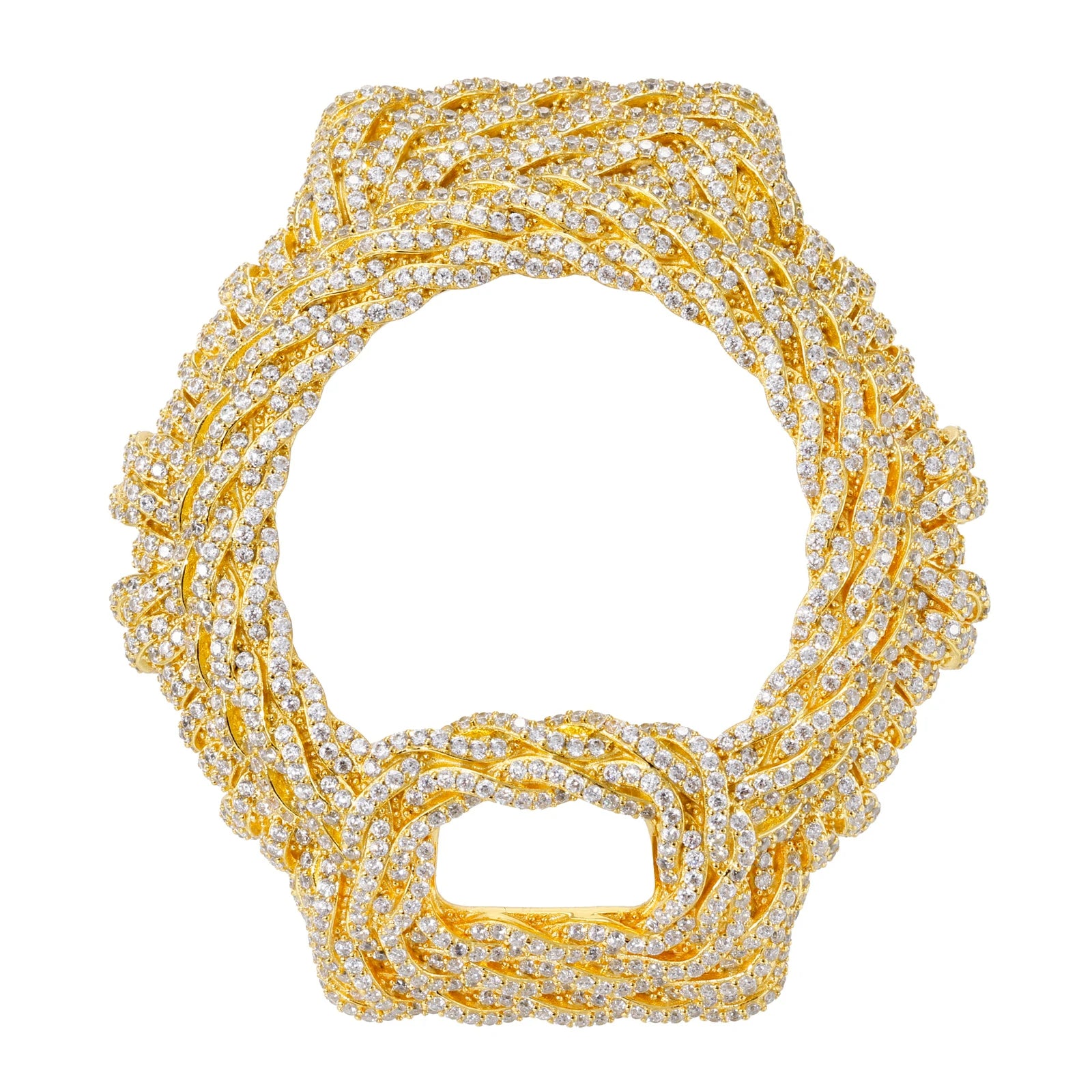 S925 Moissanite Rope Watch Case for DW6900