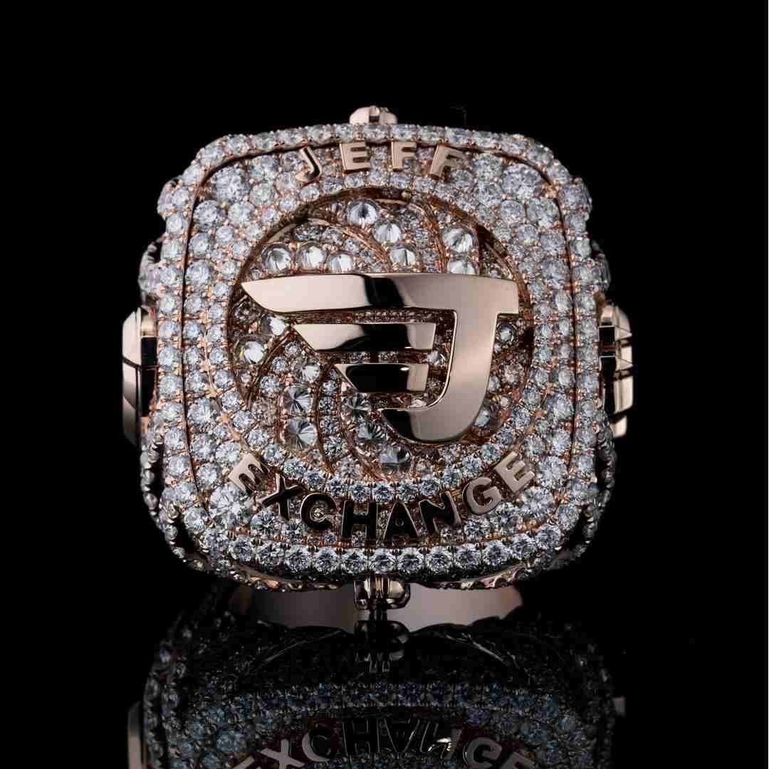 S925 Moissanite Custom JEFF EXCHANGE Championship Ring