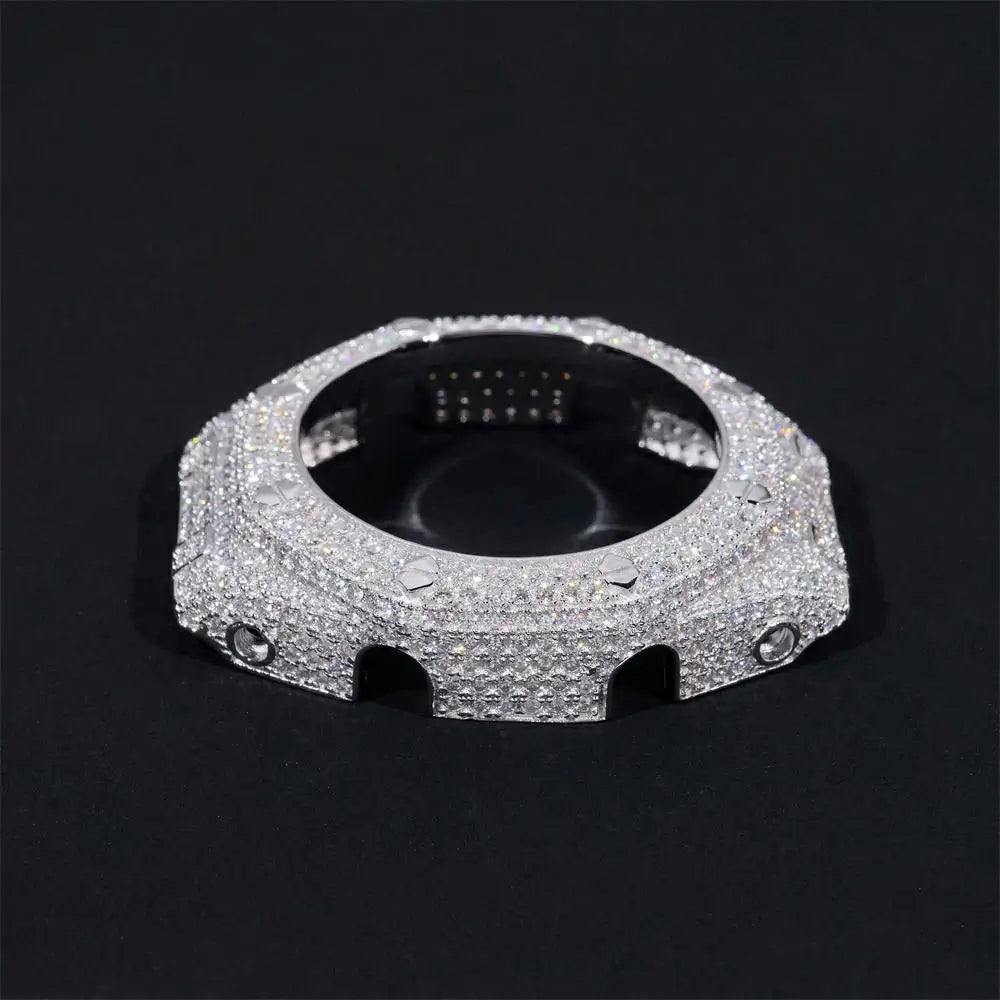 S925 Moissanite Bust Down G-Shock Watch Bezel Case - GA2100
