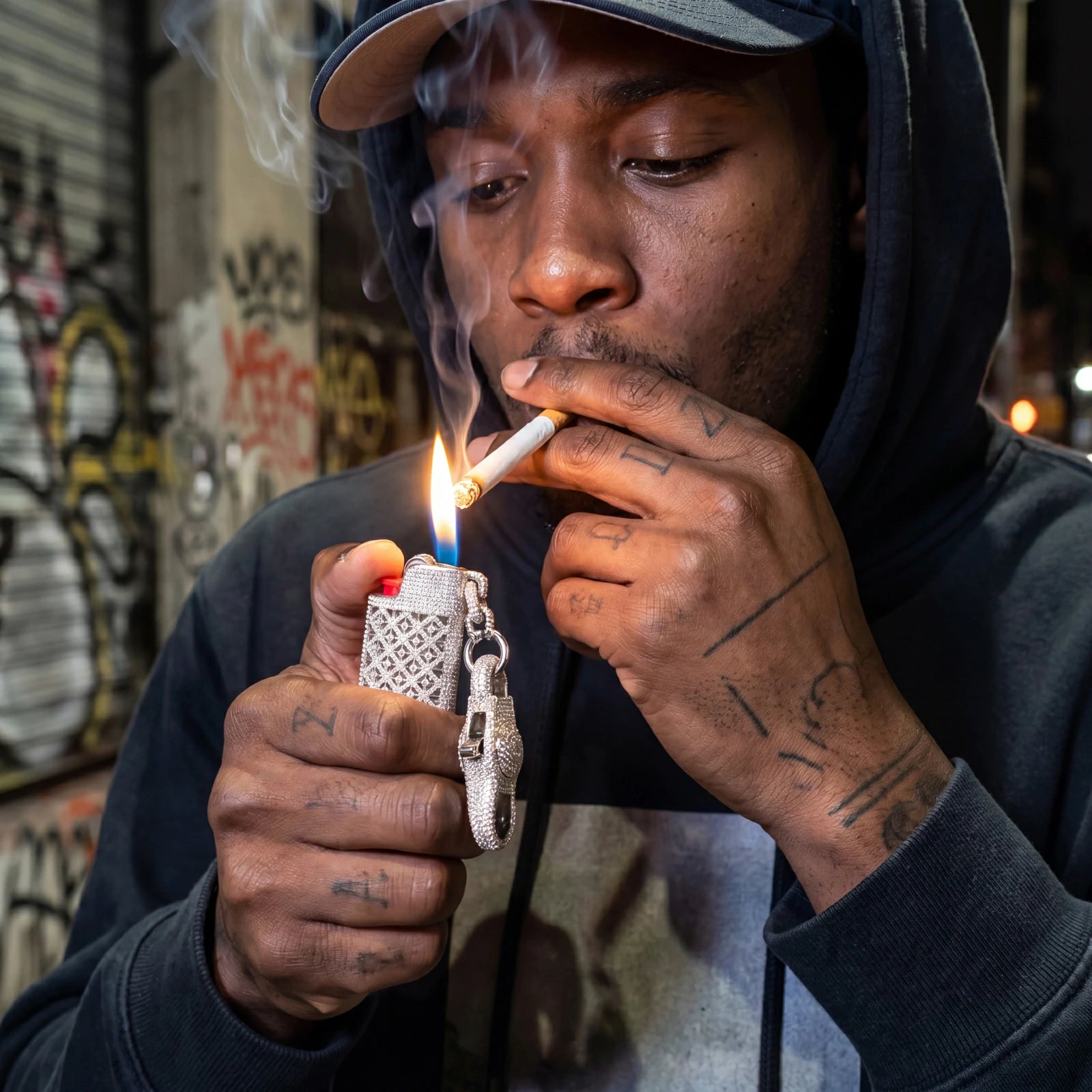 Buss Down Moissanite Lighter Case