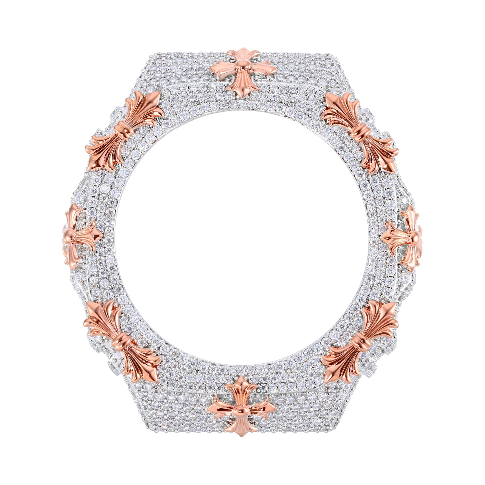 S925 Moissanite Cross Watch Bezel for GA2100 SERIES