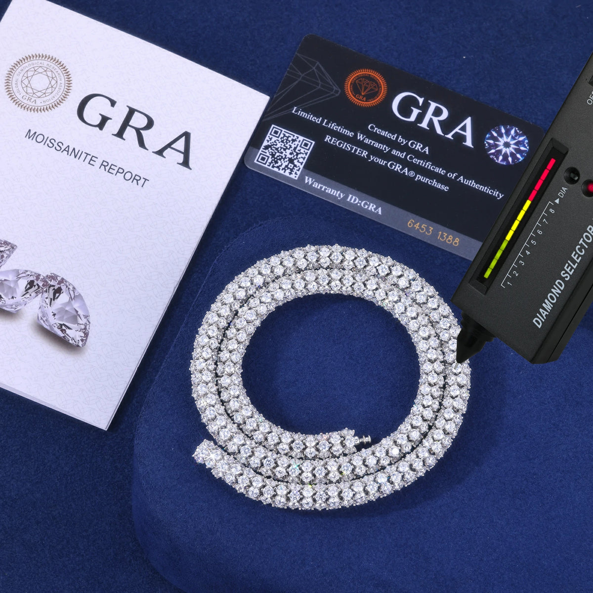 7mm S925 Moissanite 360° Tennis Chain