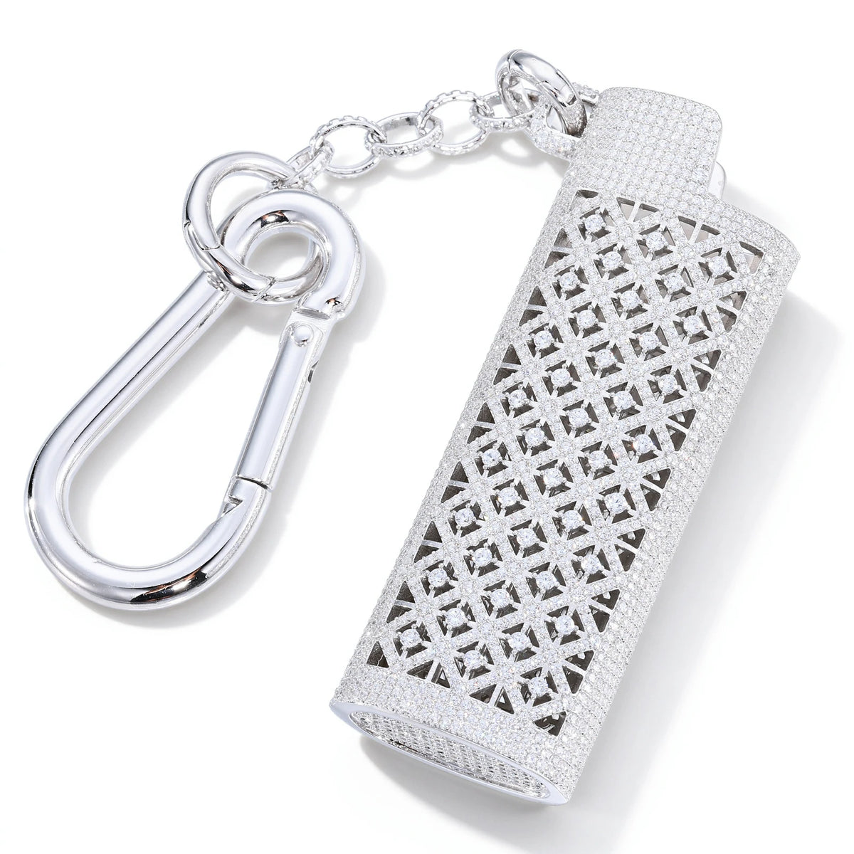 Buss Down Moissanite Lighter Case with Carabiner