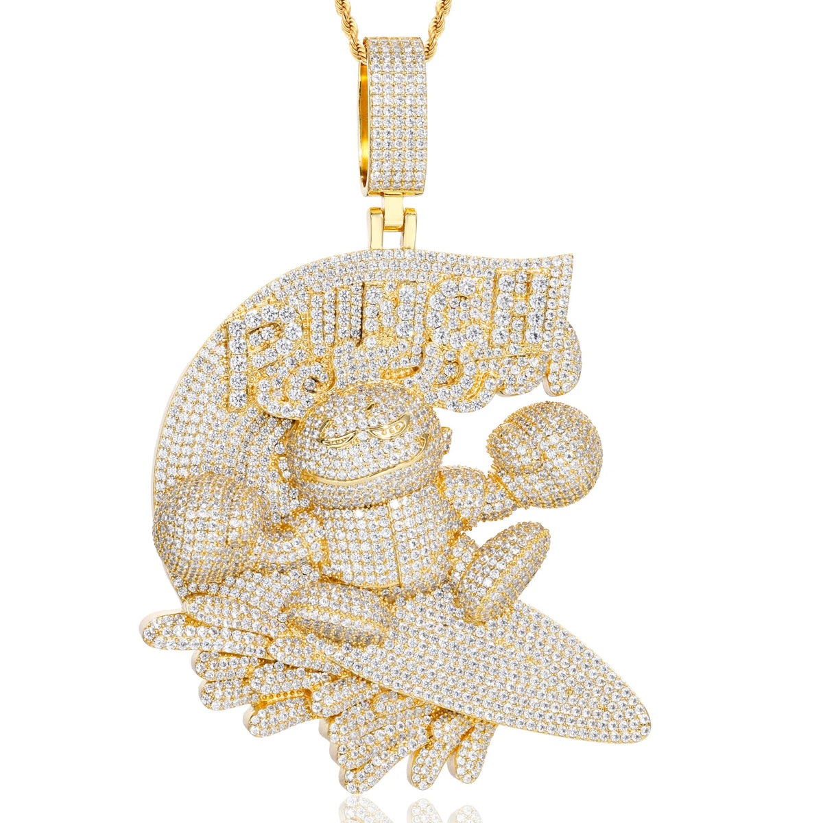 Moissanite Surfer Boxer Pendant