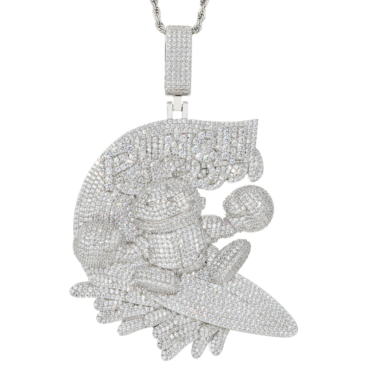 Moissanite Surfer Boxer Pendant