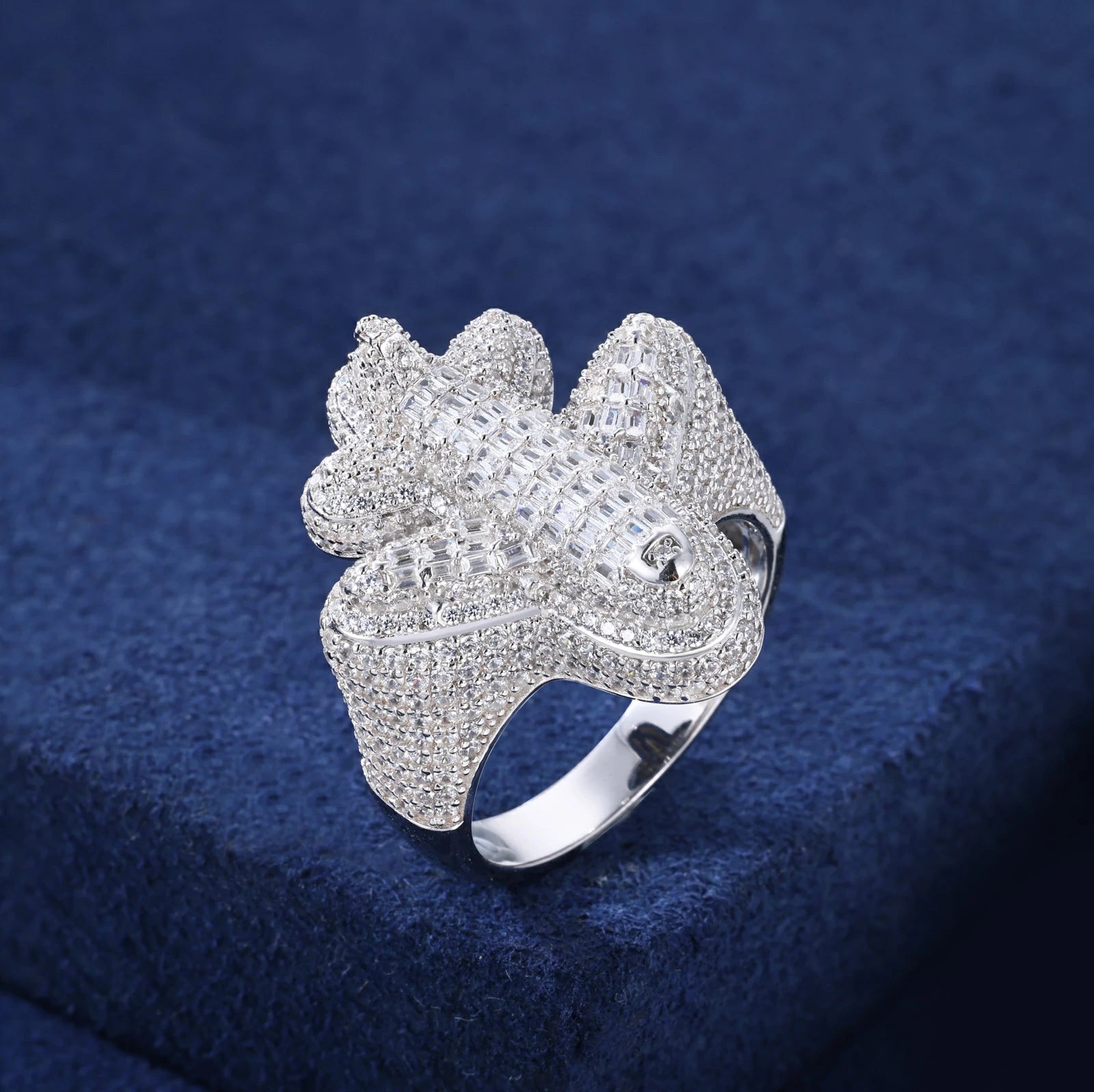 S925 Baguette Airplane Ring