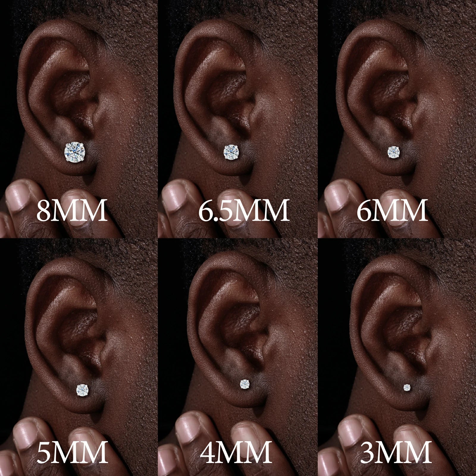 ( Lightweight Version) S925 Moissanite Solitaire Stud Earrings