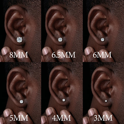 ( Lightweight Version) S925 Moissanite Solitaire Stud Earrings