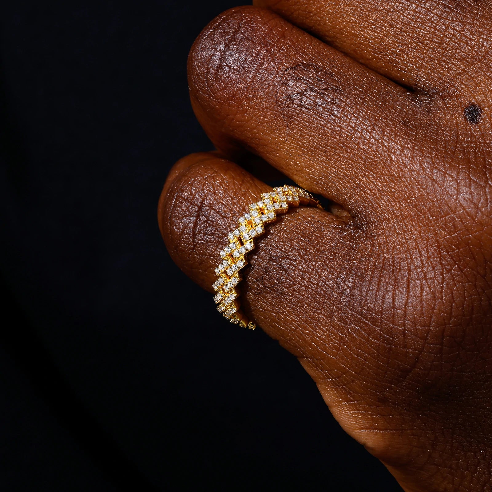 5mm S925 Moissanite Cuban Ring