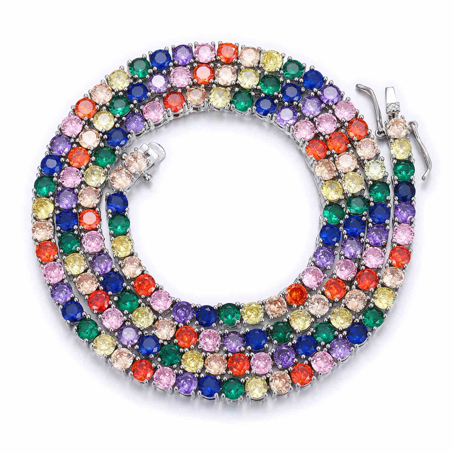 4mm Rainbow Tennis Chain