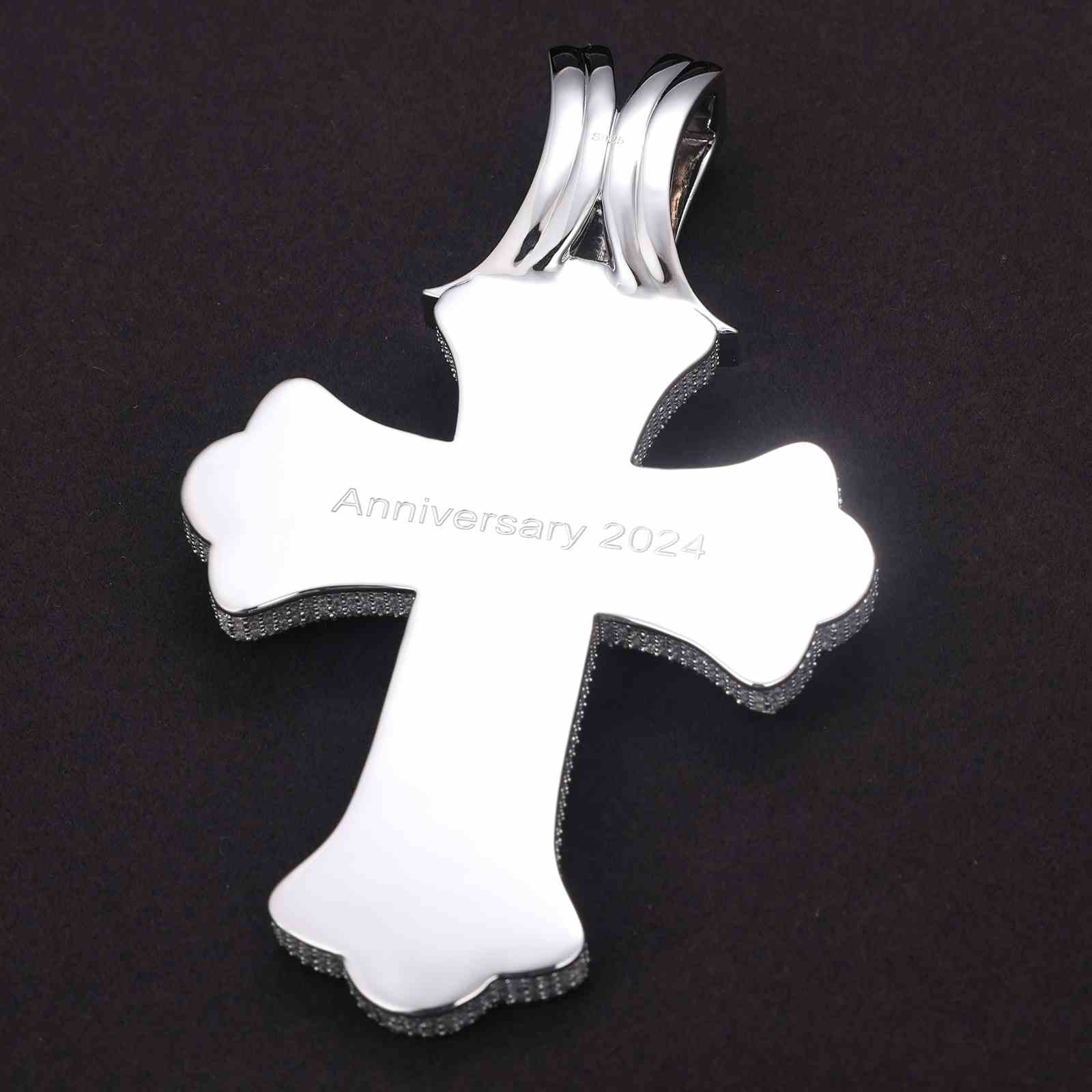 Iris Cross Pendant