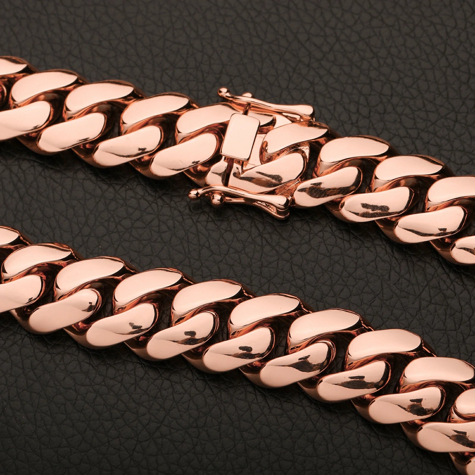 22mm Rose Gold Miami Cuban Link Chain