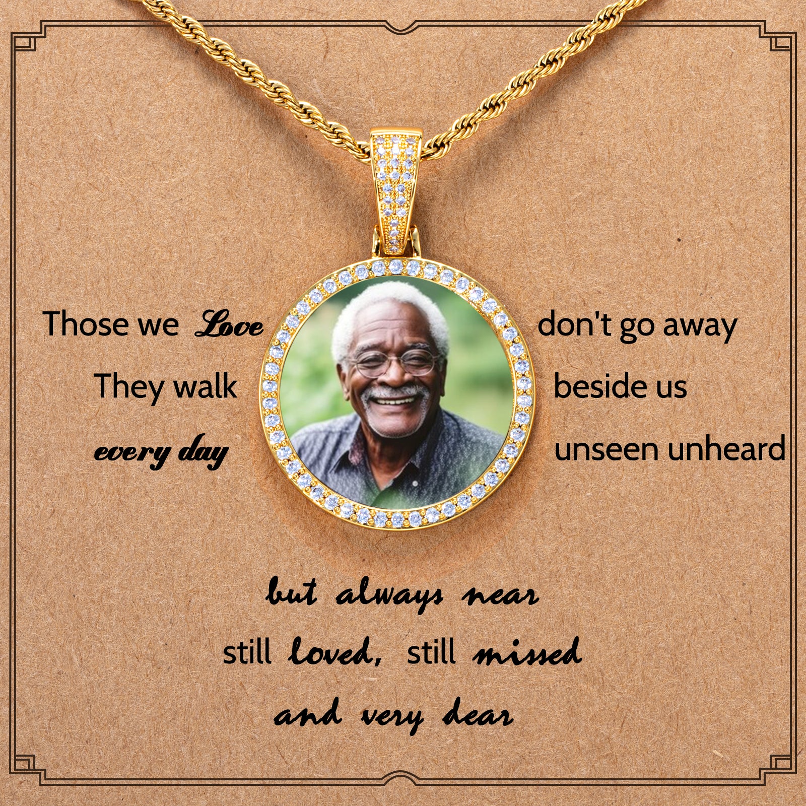 45mm Round Custom Photo Pendant