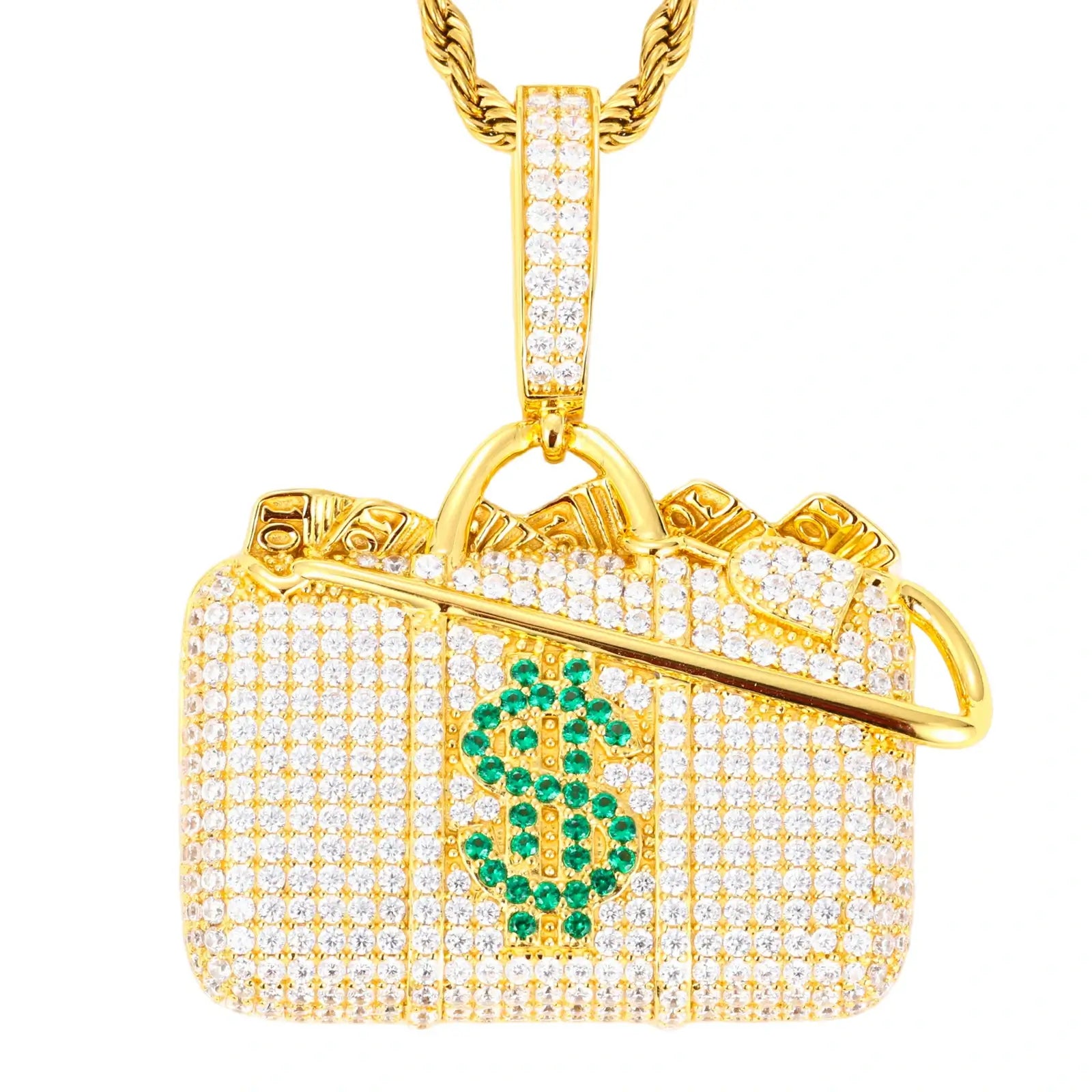 S925 Moissanite Money Box Pendant