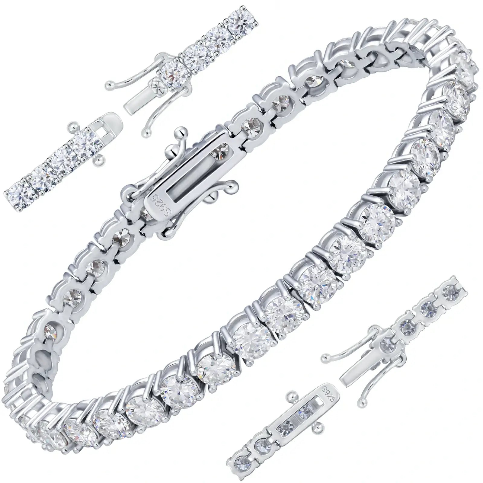 S925 Moissanite Tennis Bracelet