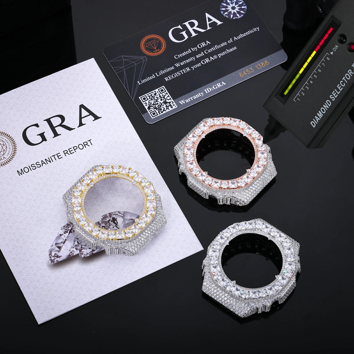 Princess Cut Moissanite Watch Bezel for GA2100/GA2110/GAB2100