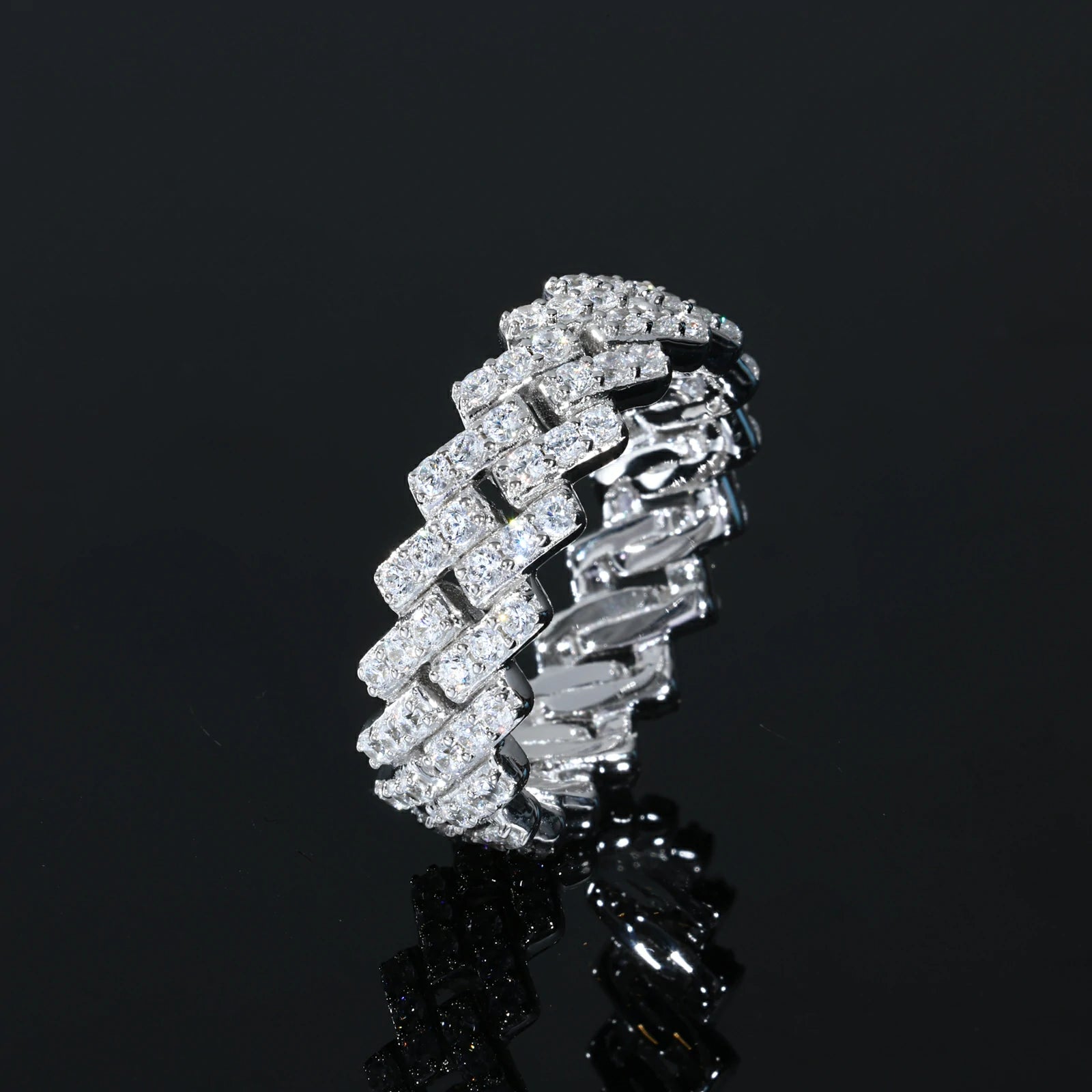 5mm S925 Moissanite Cuban Ring