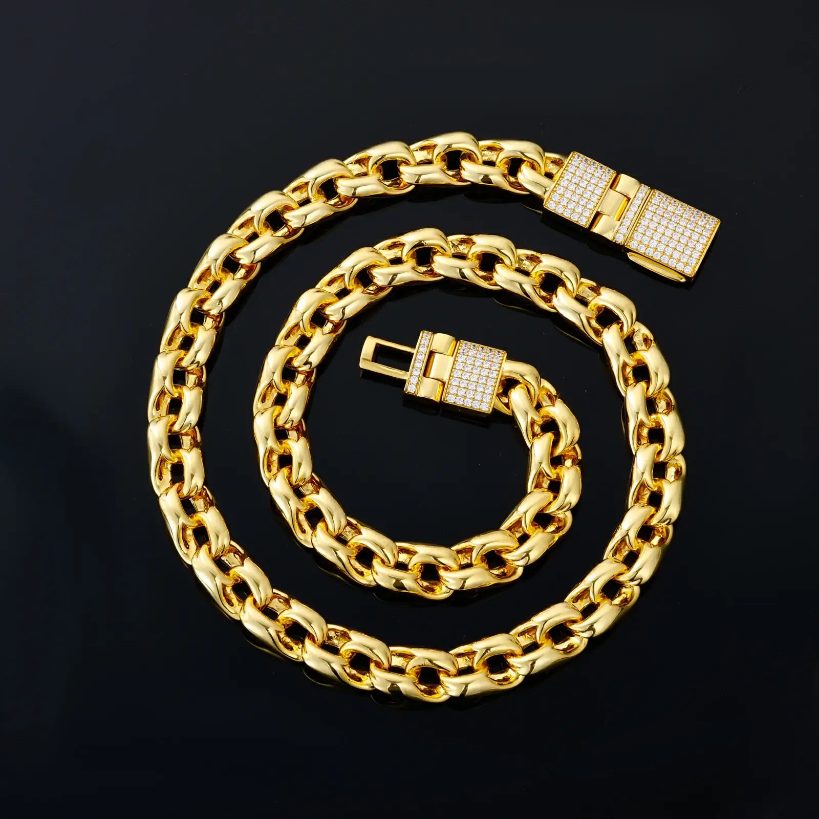 16mm Moissanite Chino Cuban Link Chain