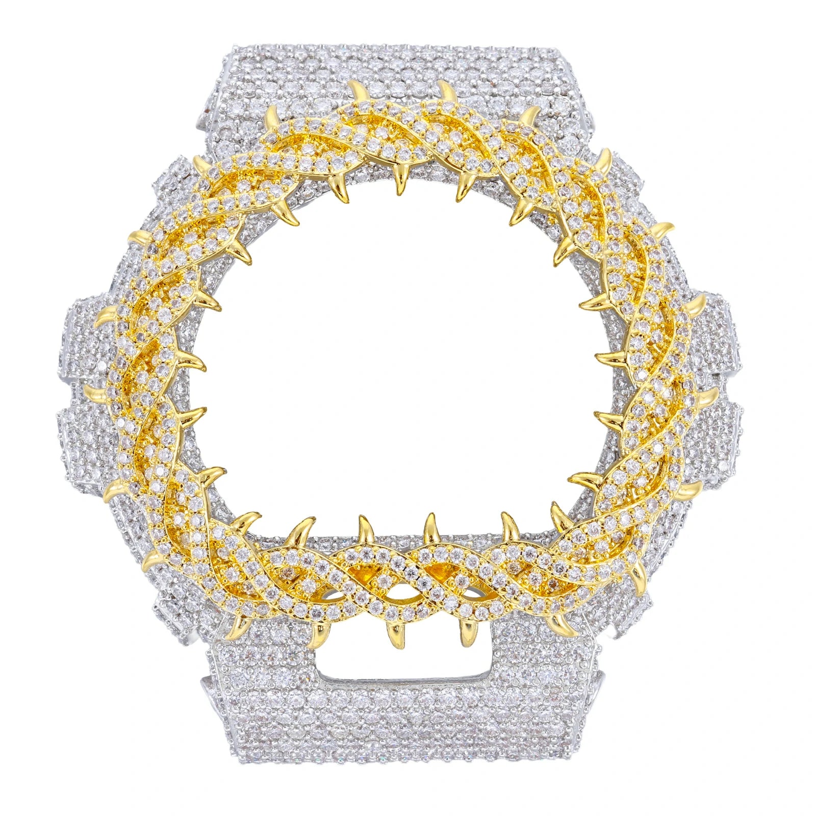 S925 Moissanite Vine Thorns Watch Case for DW6900 SERIES