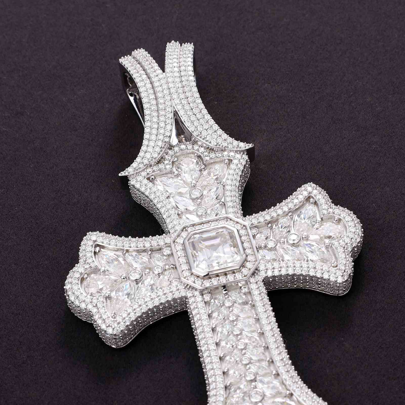 Iris Cross Pendant