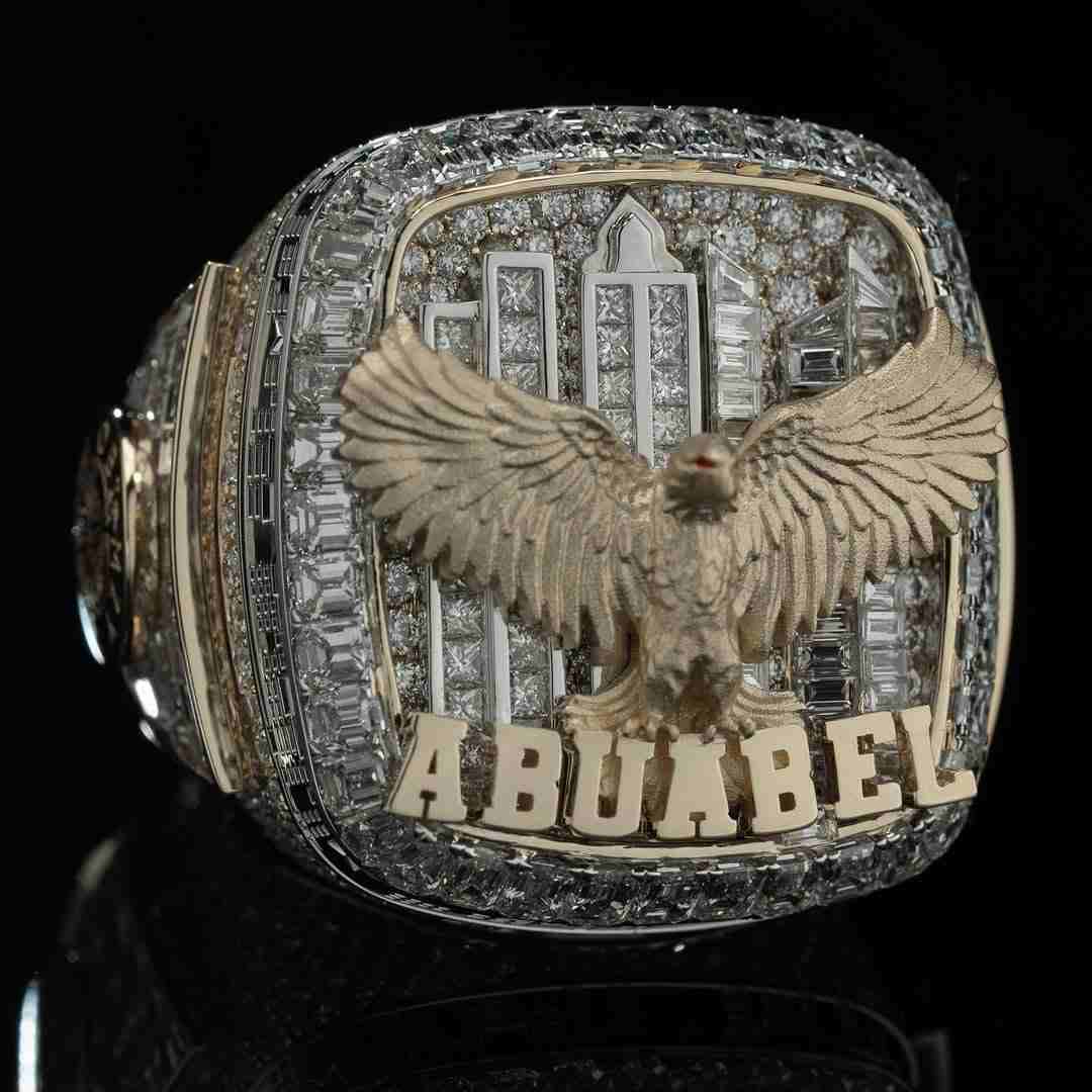 S925 Moissanite Custom ABUABEL Bald Eagle Championship Ring