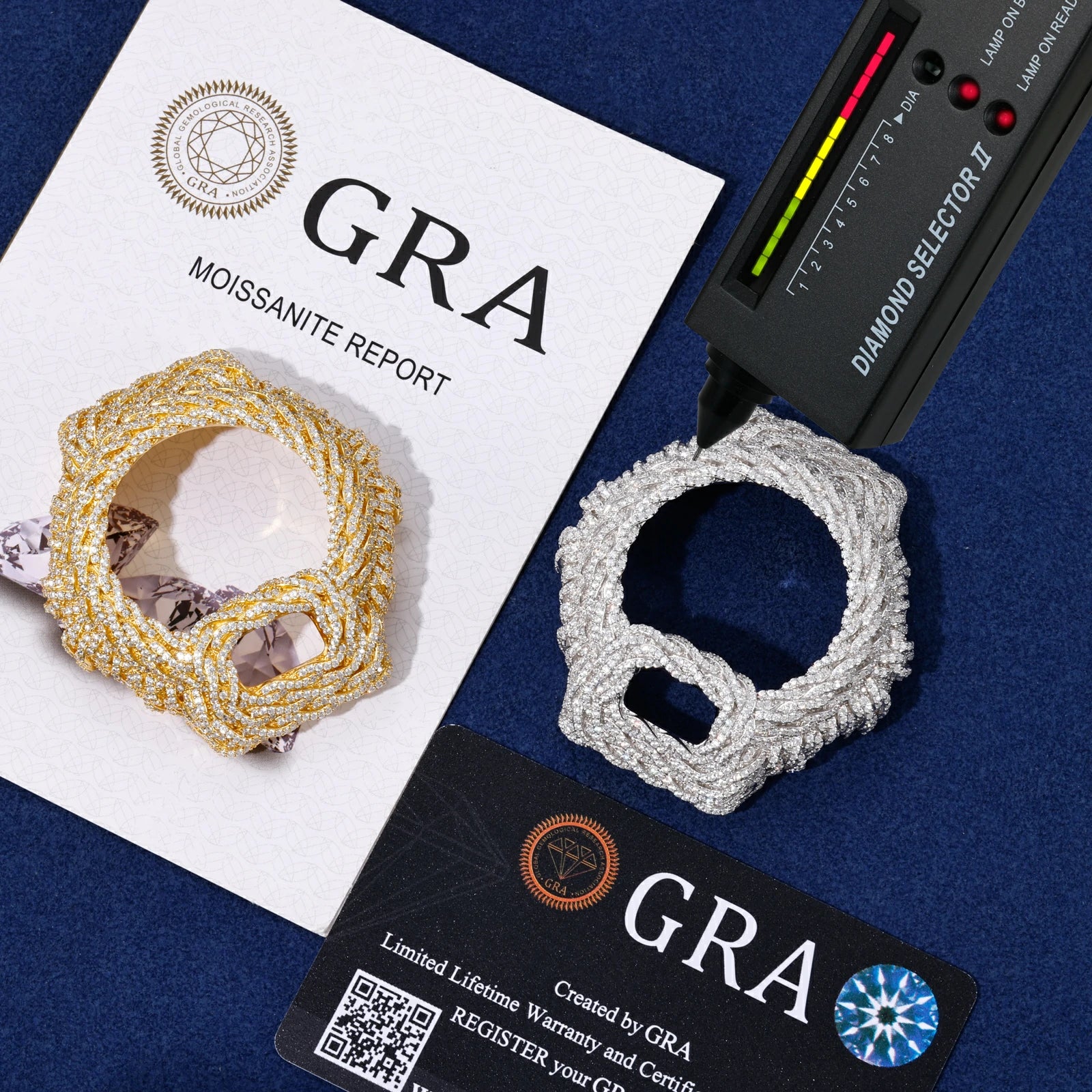 S925 Moissanite Rope Watch Case for DW6900