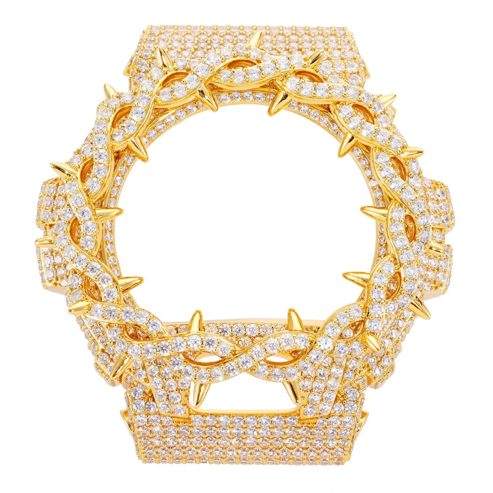 S925 Moissanite Twist Thorn Watch Case for DW6900