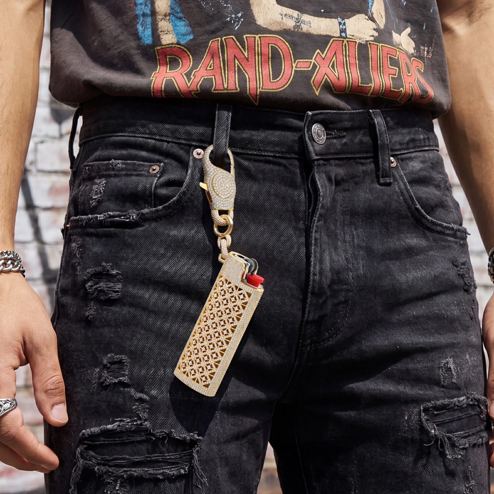Buss Down Moissanite Lighter Case