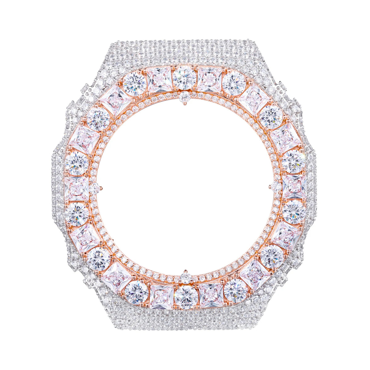 Princess Cut Moissanite Watch Bezel for GA2100/GA2110/GAB2100