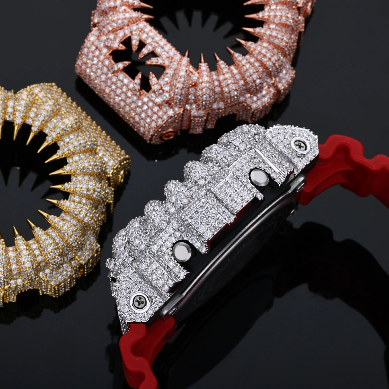 S925 Moissanite Claw Watch Case for DW6900 SERIES