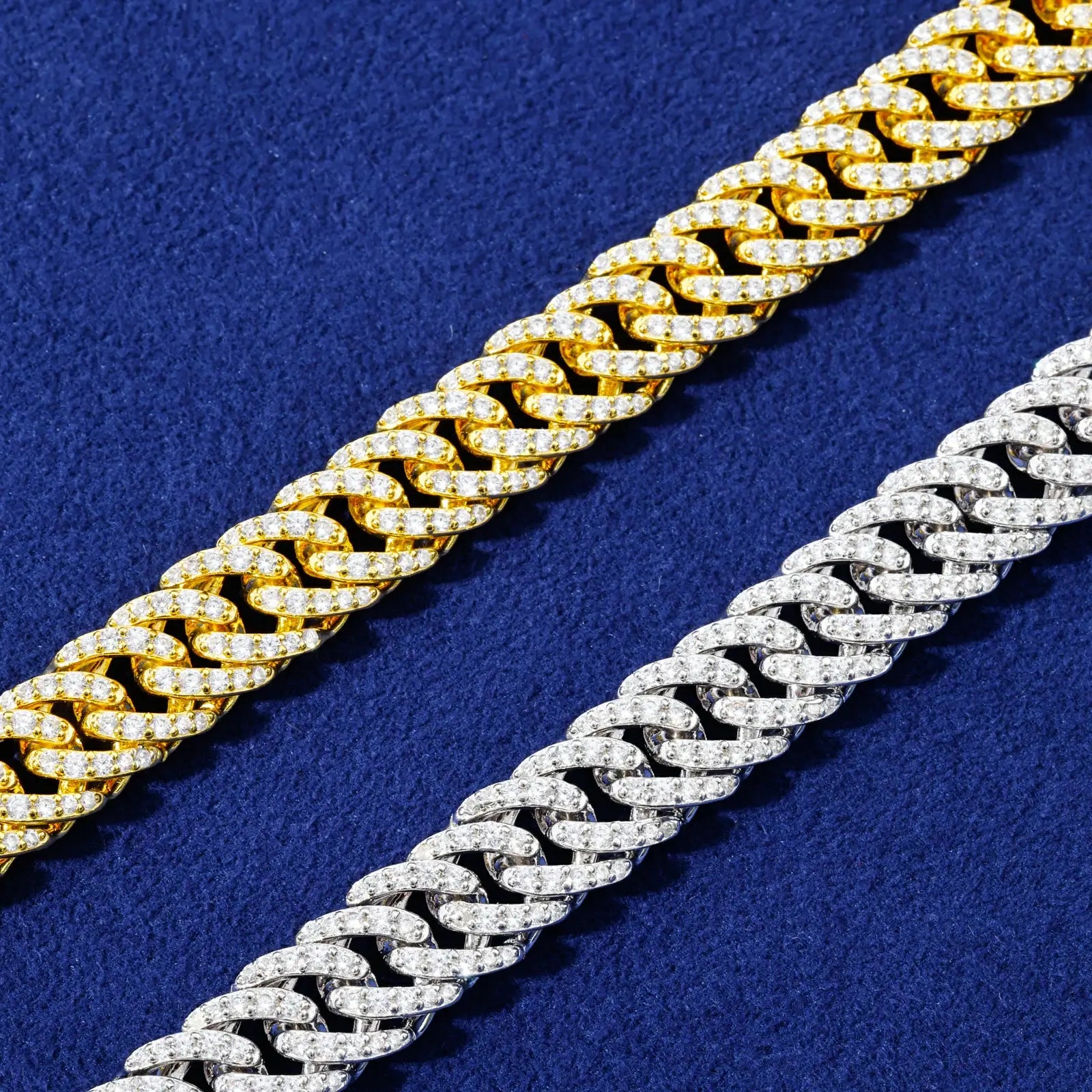8mm S925 Moissanite Dense Cuban Link Bracelett