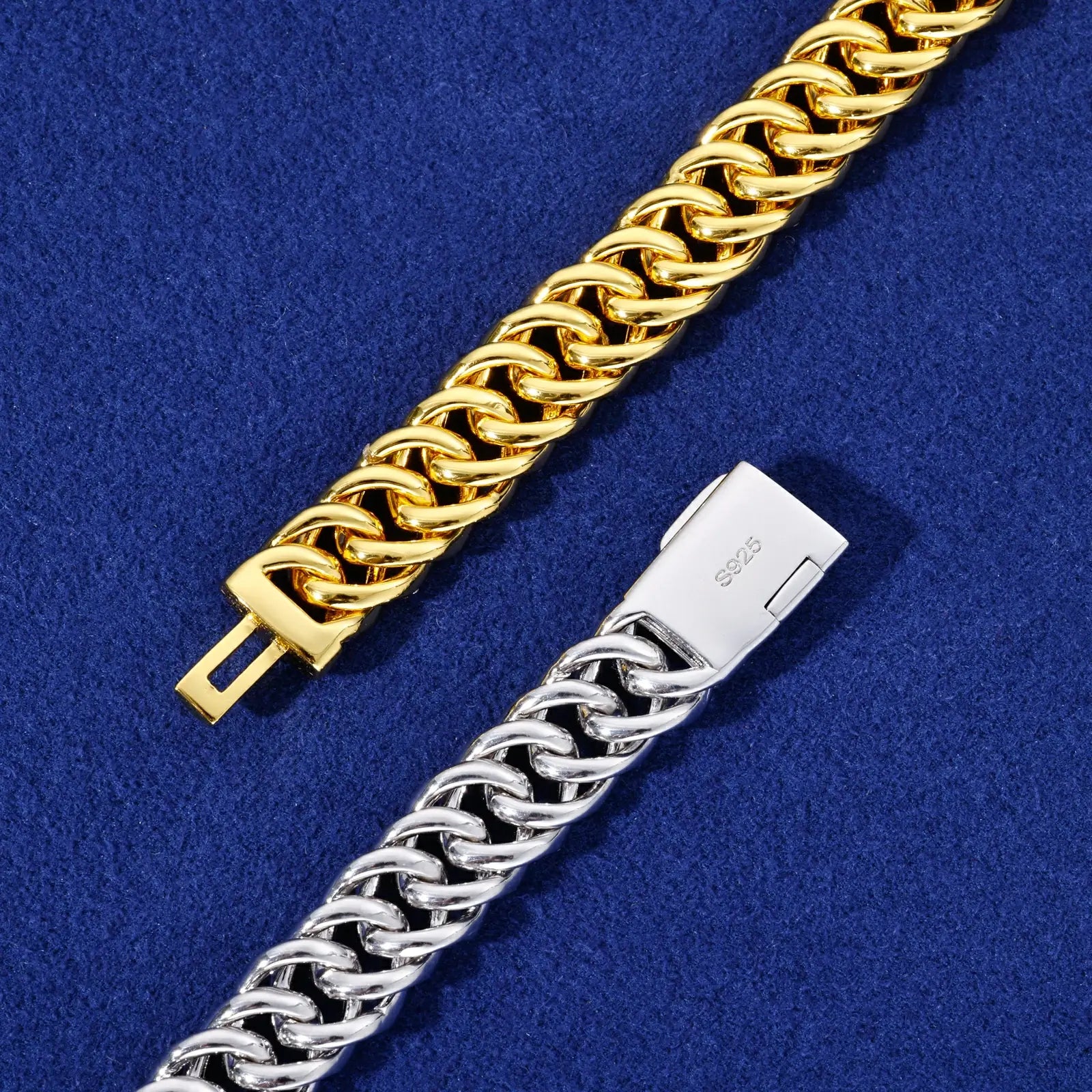8mm S925 Moissanite Dense Cuban Link Bracelett