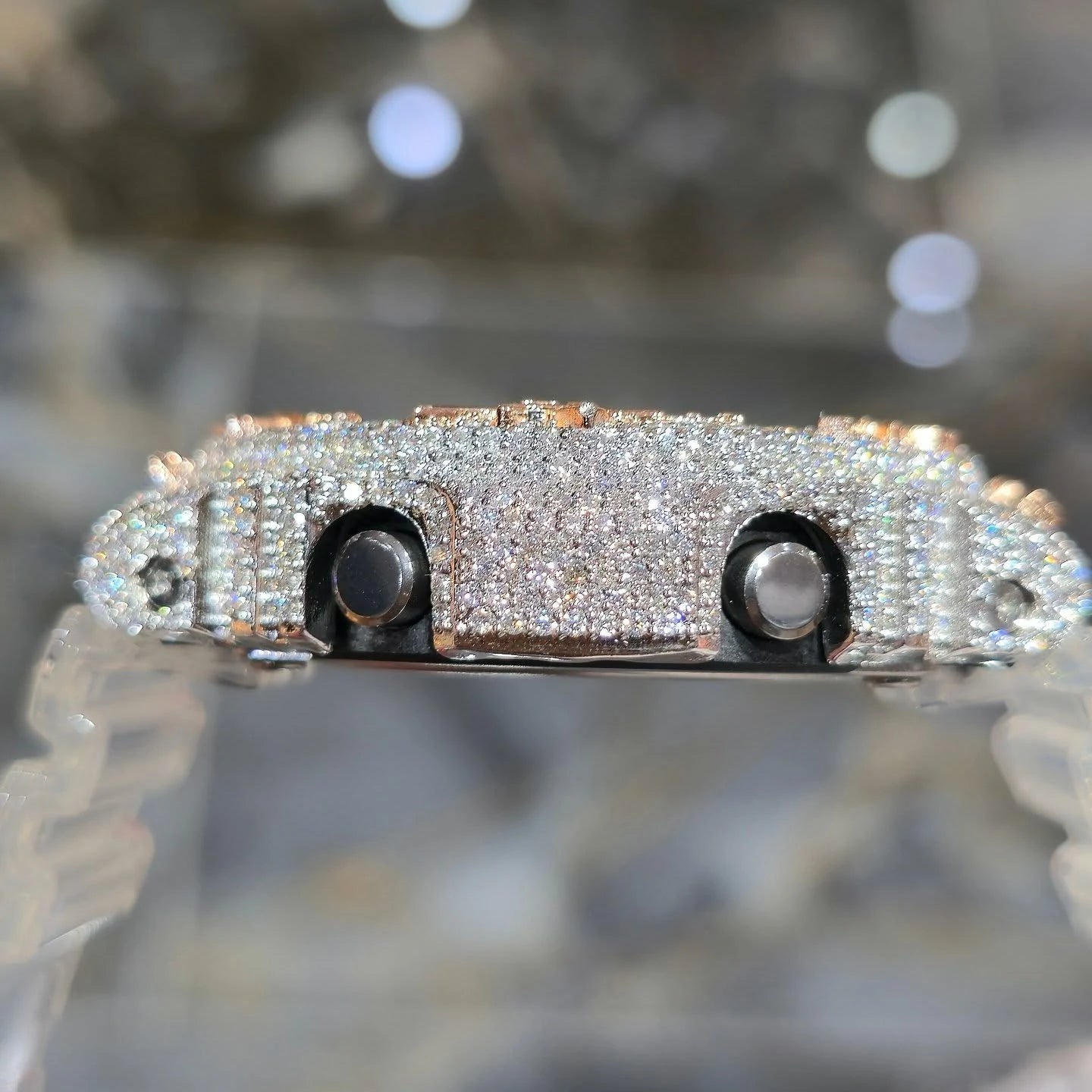 S925 Moissanite AK 47 Watch Bezel for GA2100 Series