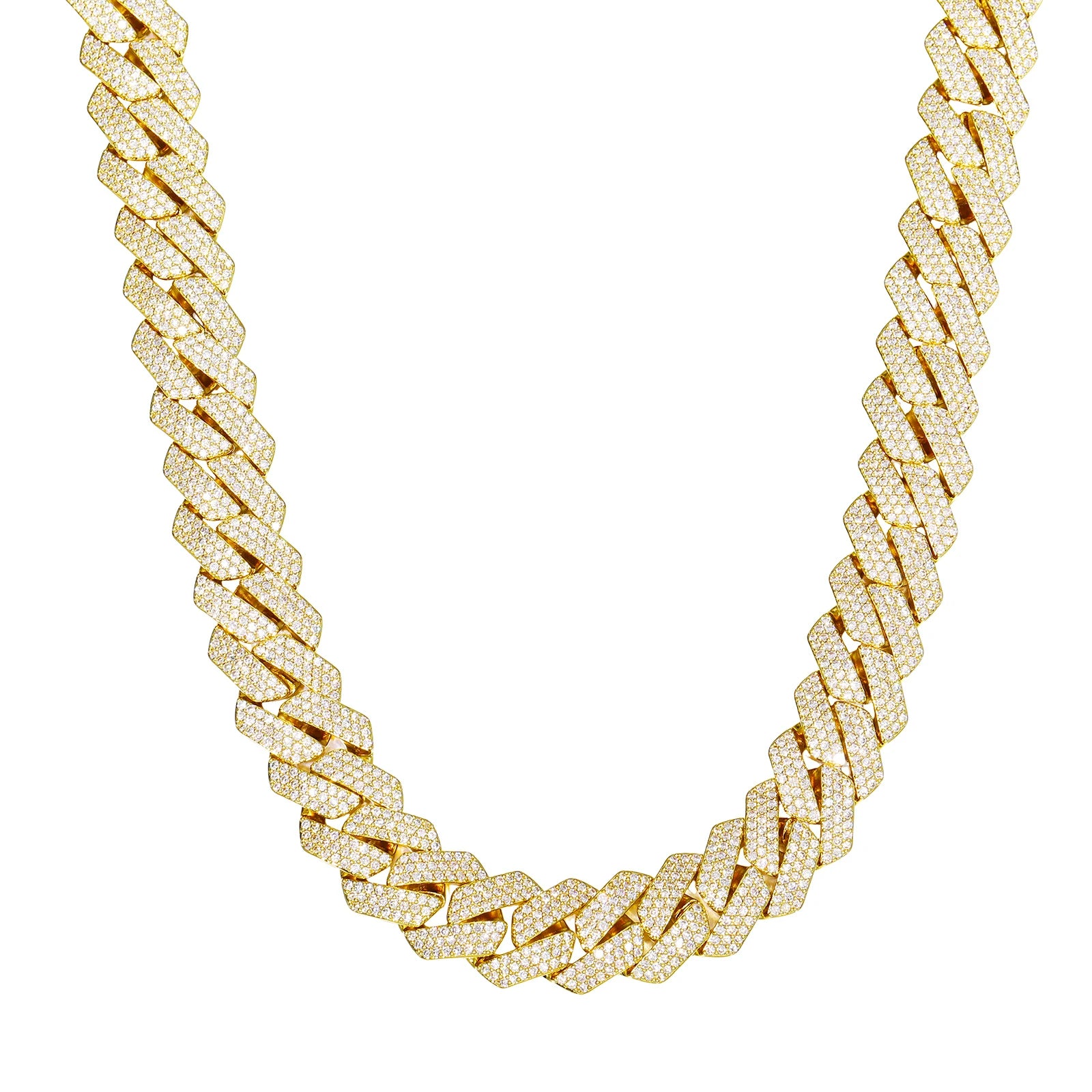 18mm Moissanite Cuban Link Chain