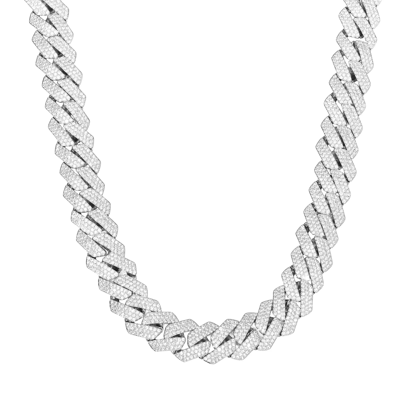 18mm Moissanite Cuban Link Chain