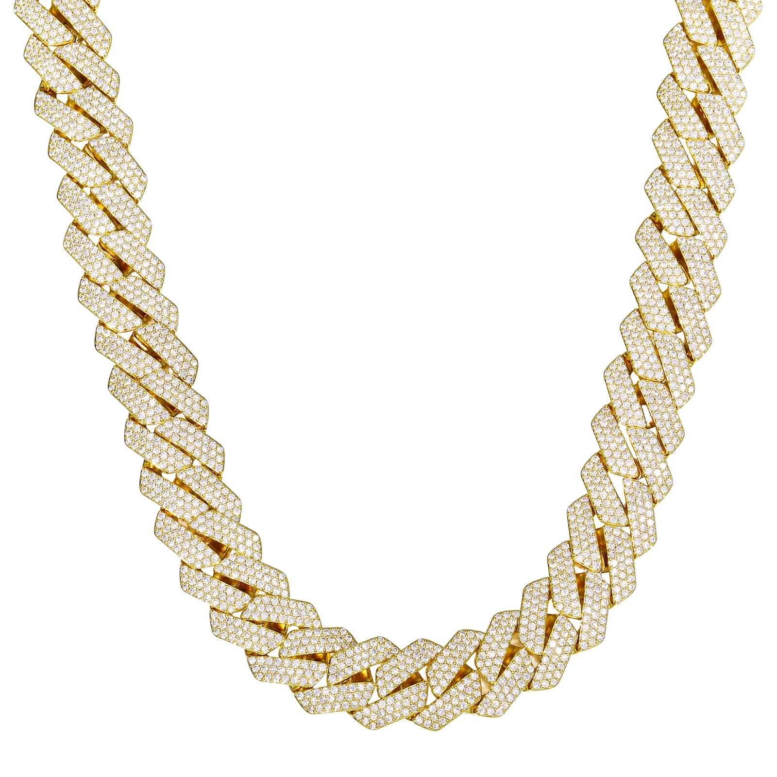 20mm Moissanite Cuban Link Chain