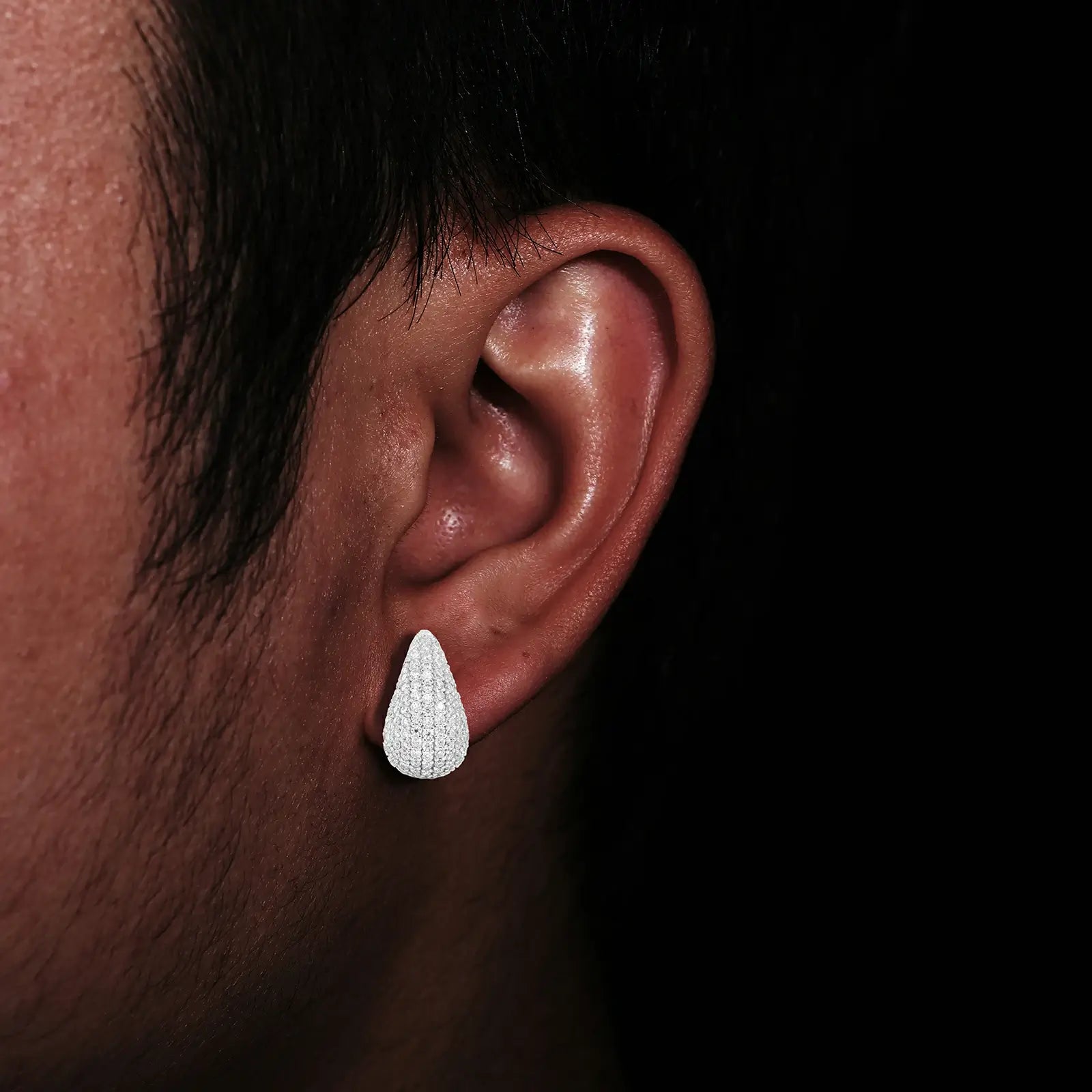 S925 Moissanite Tears Stud Earrings