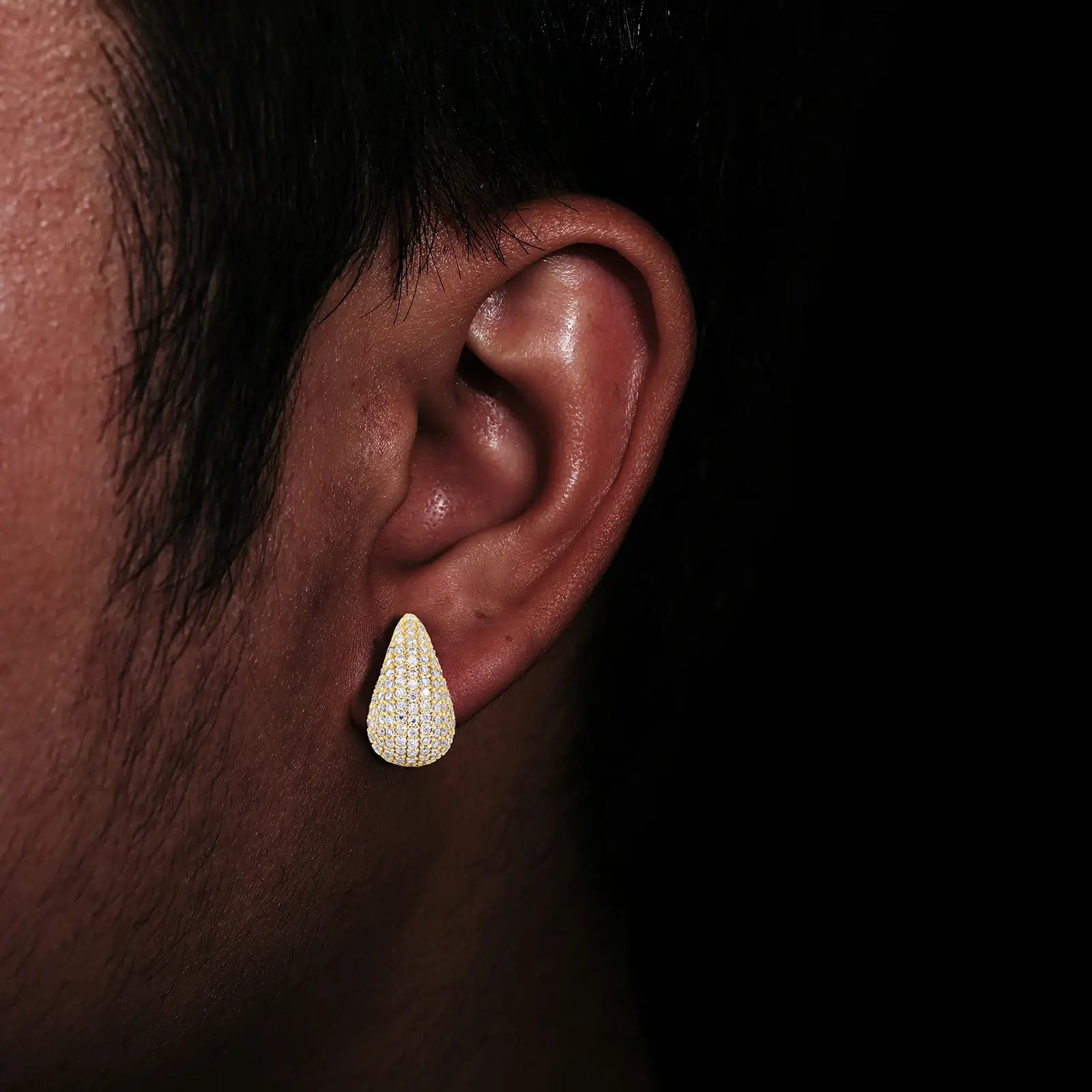 S925 Moissanite Tears Stud Earrings