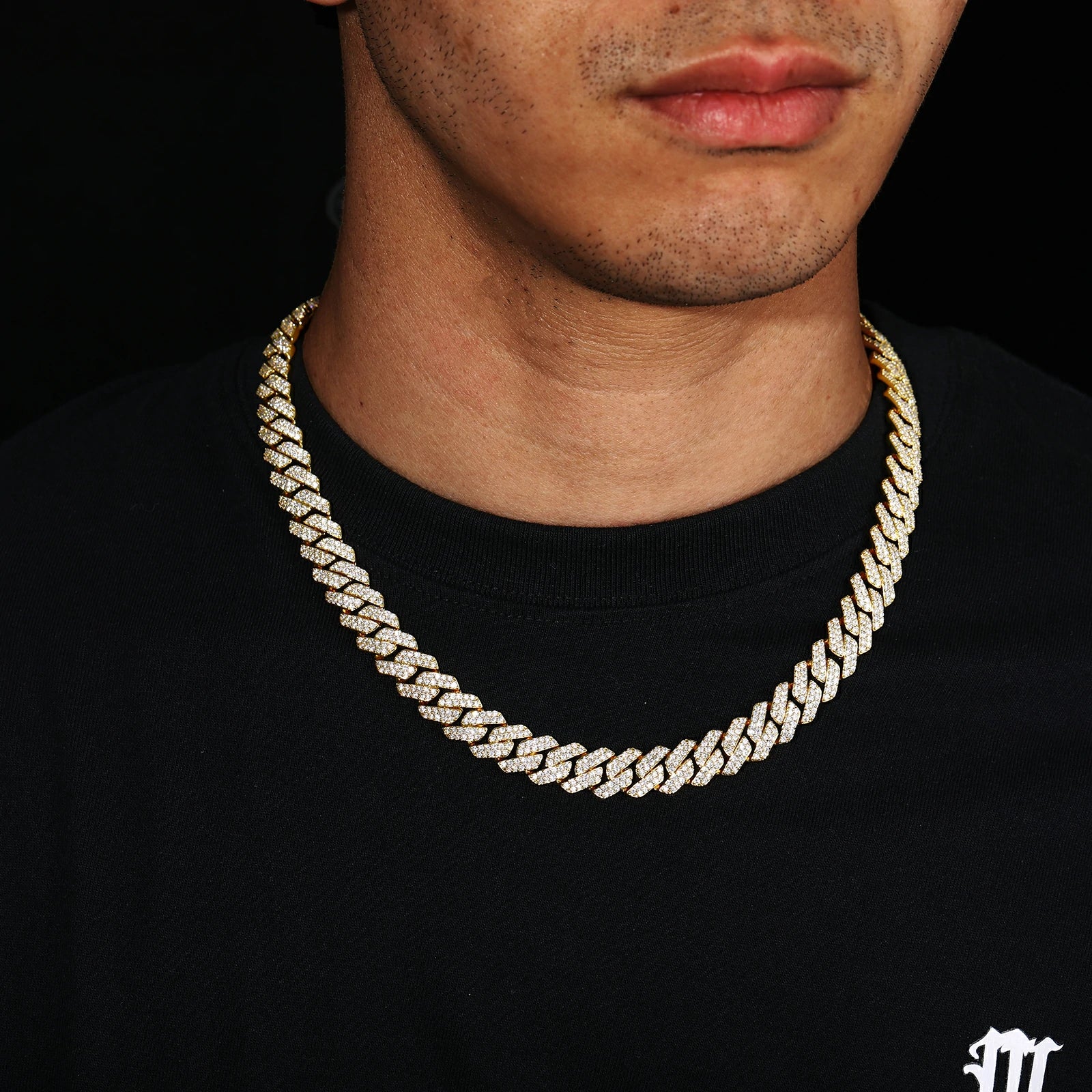 12mm Moissanite Cuban Link Chain