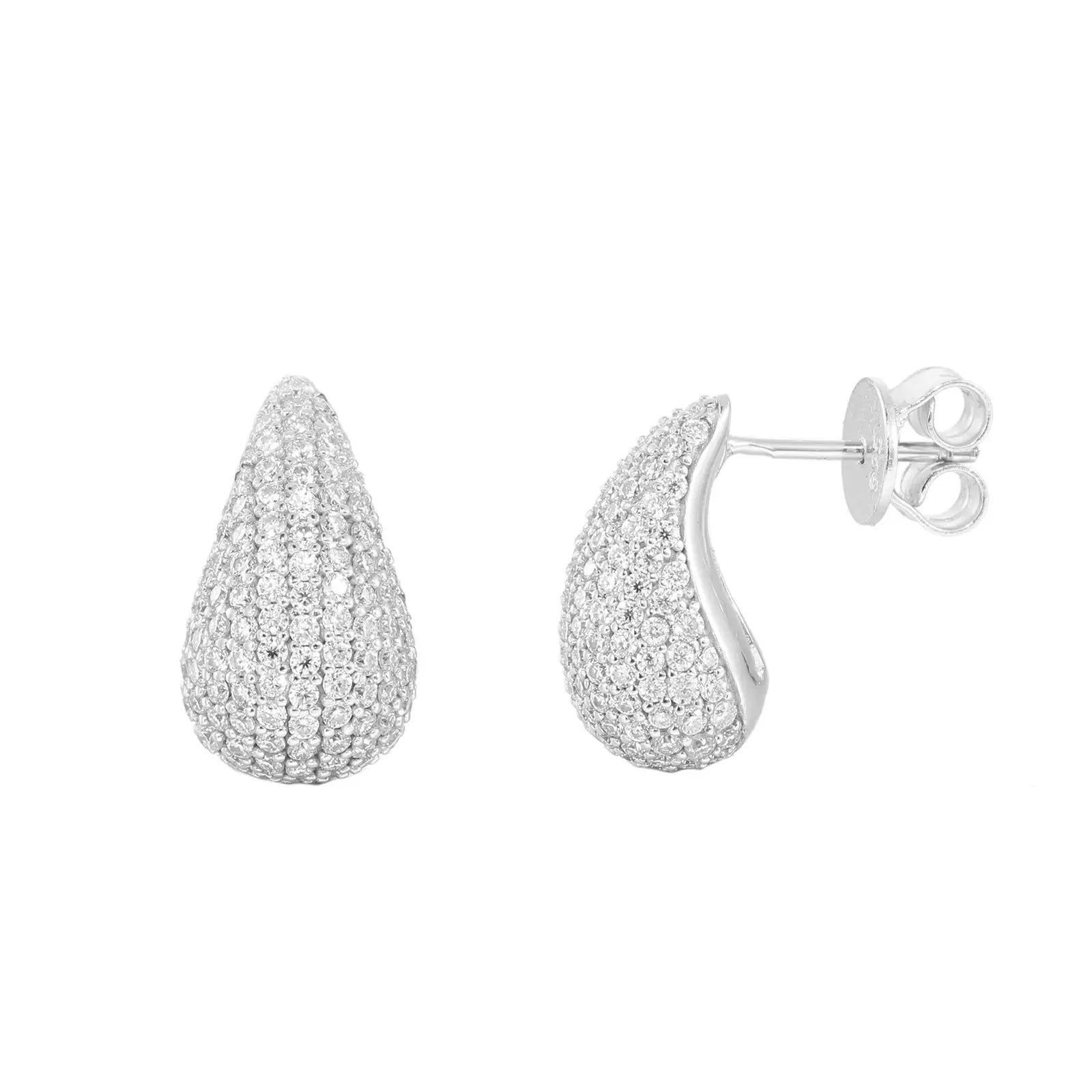 S925 Moissanite Tears Stud Earrings