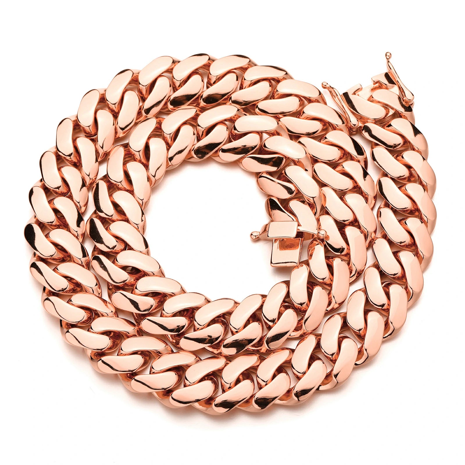 22mm Rose Gold Miami Cuban Link Chain