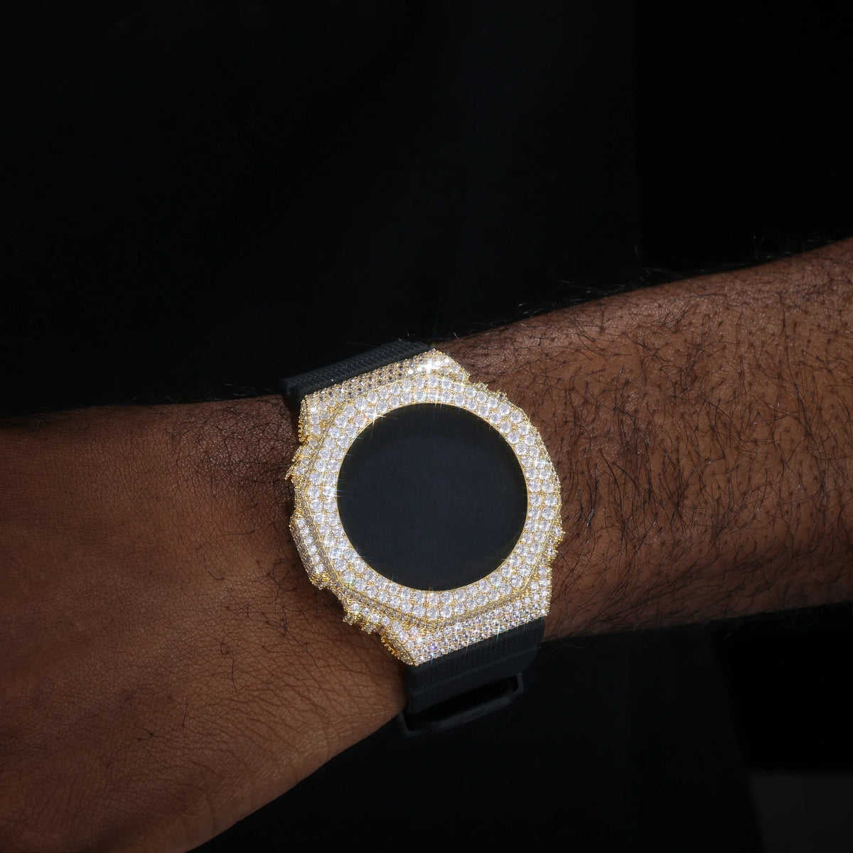 Buss Down 2 Rows Moissanite Watch Bezel for GM2100/GM2110/GMB2100