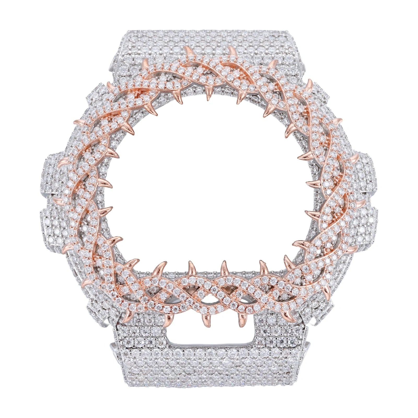 S925 Moissanite Vine Thorns Watch Case for DW6900 SERIES