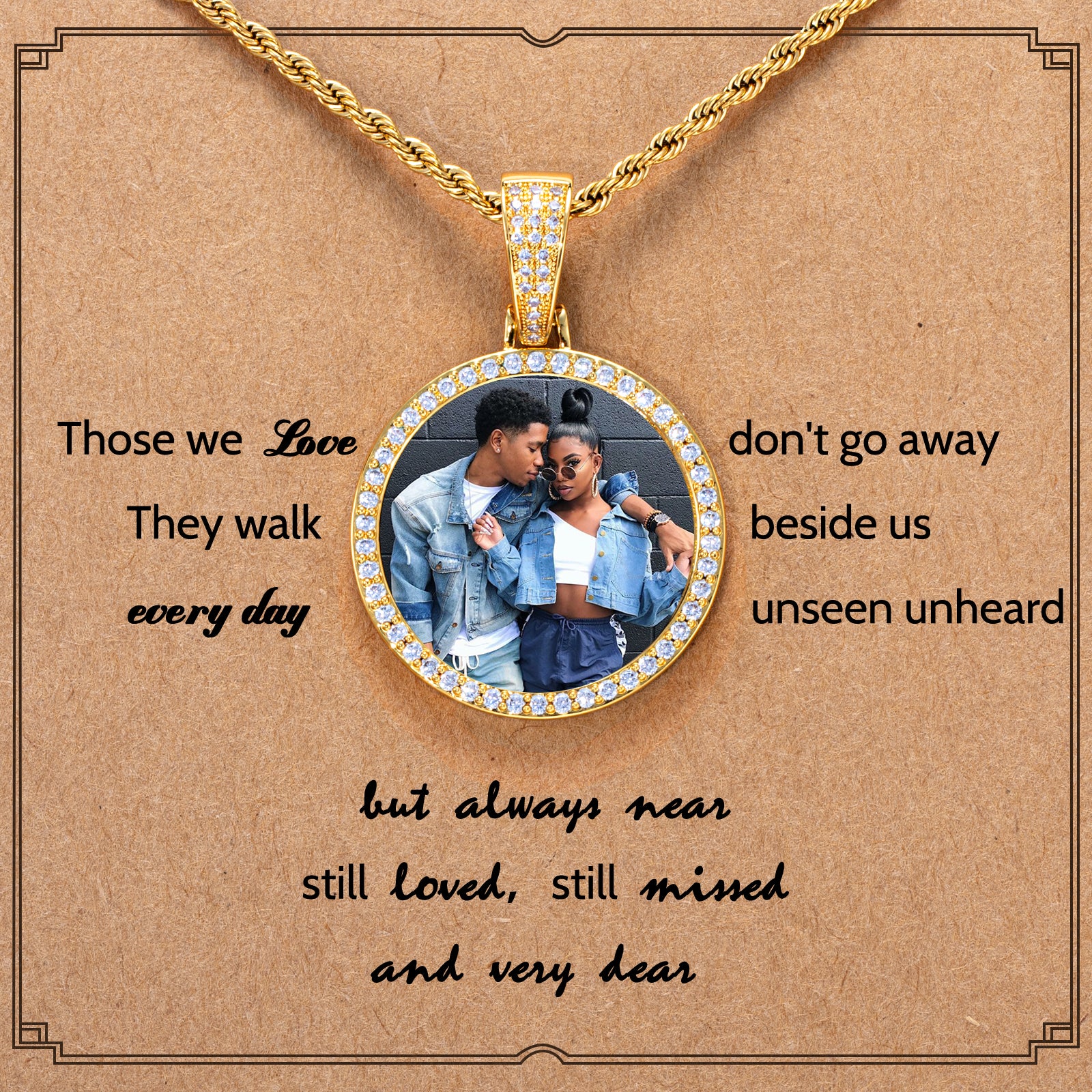 45mm Round Custom Photo Pendant